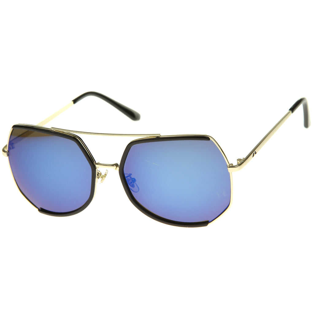 Black-Gold / Blue Mirror