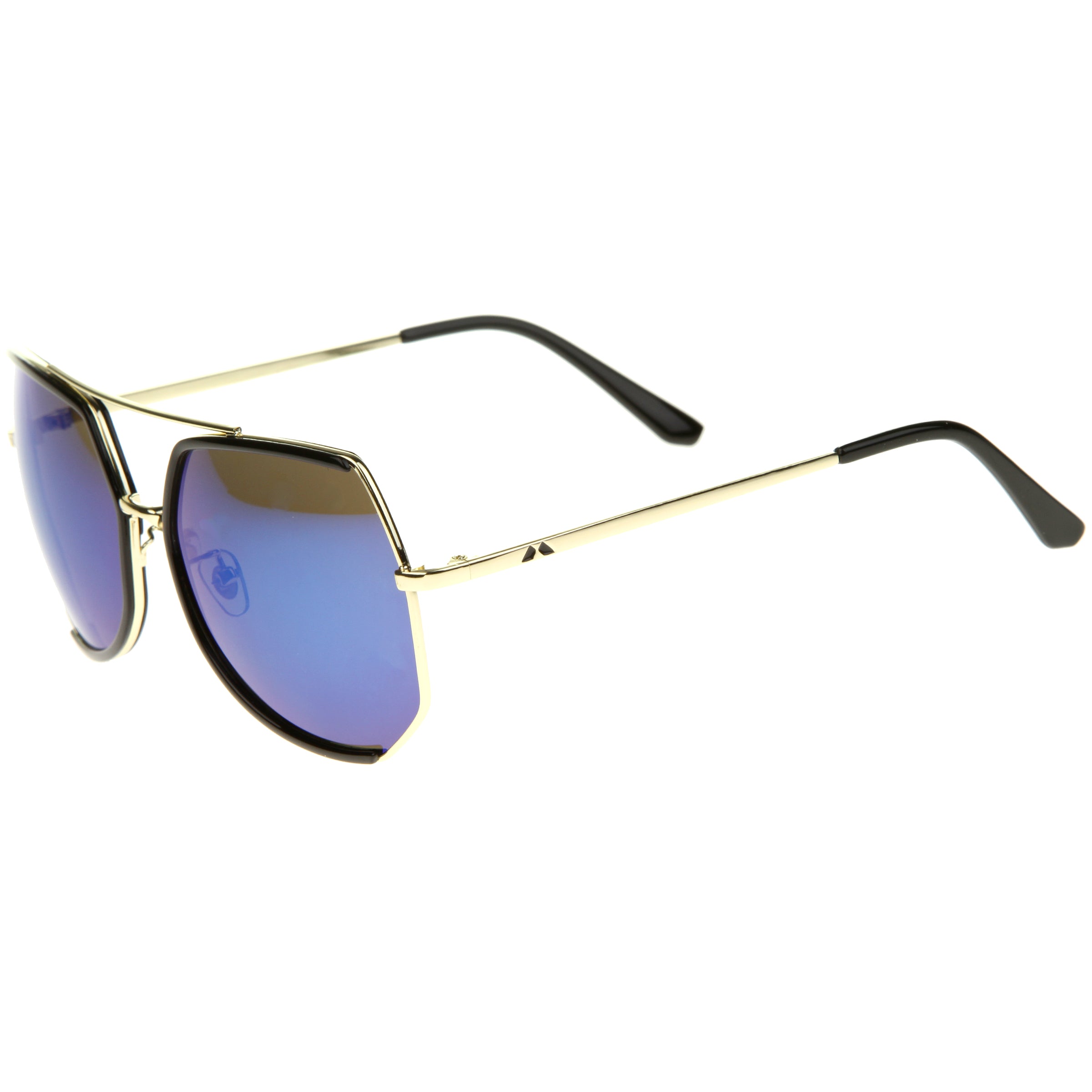 Black-Gold / Blue Mirror