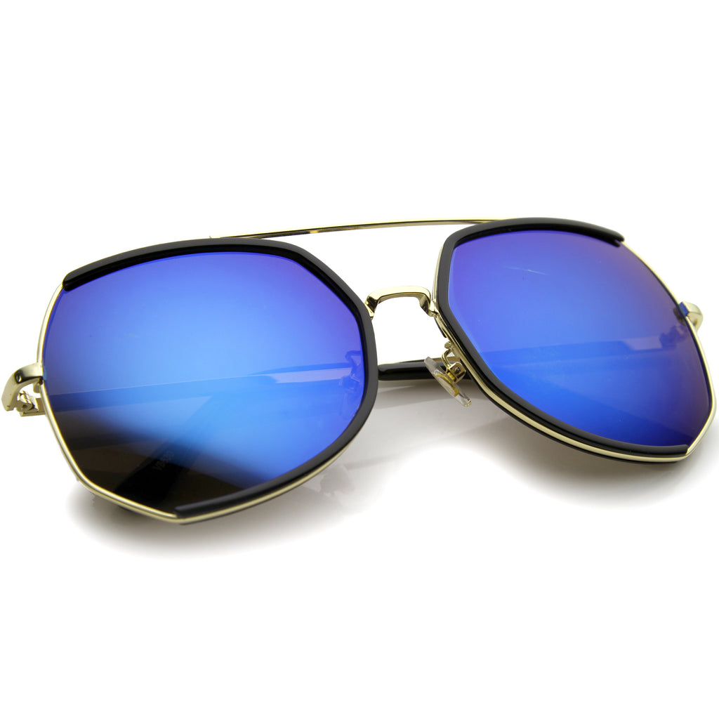 Black-Gold / Blue Mirror