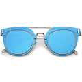 Silver / Blue Mirror