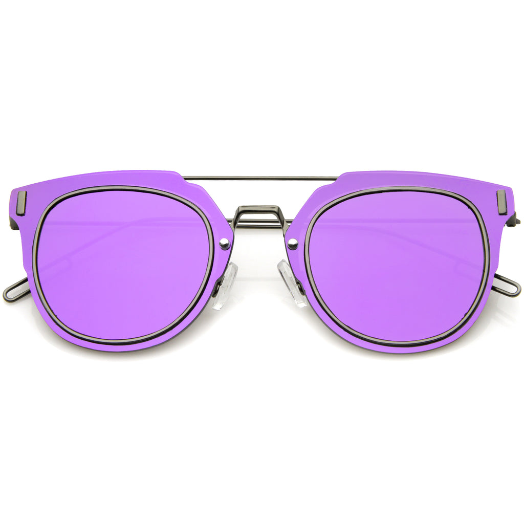 Gunmetal / Purple Mirror