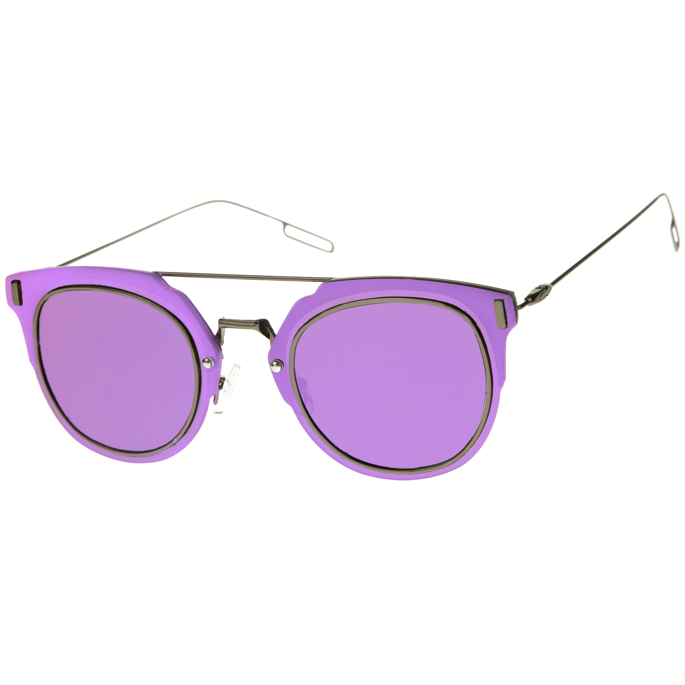 Gunmetal / Purple Mirror