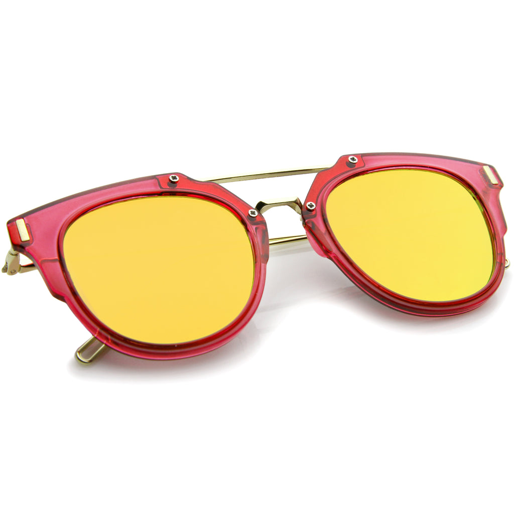 Fuchsia-Gold / Yellow Mirror