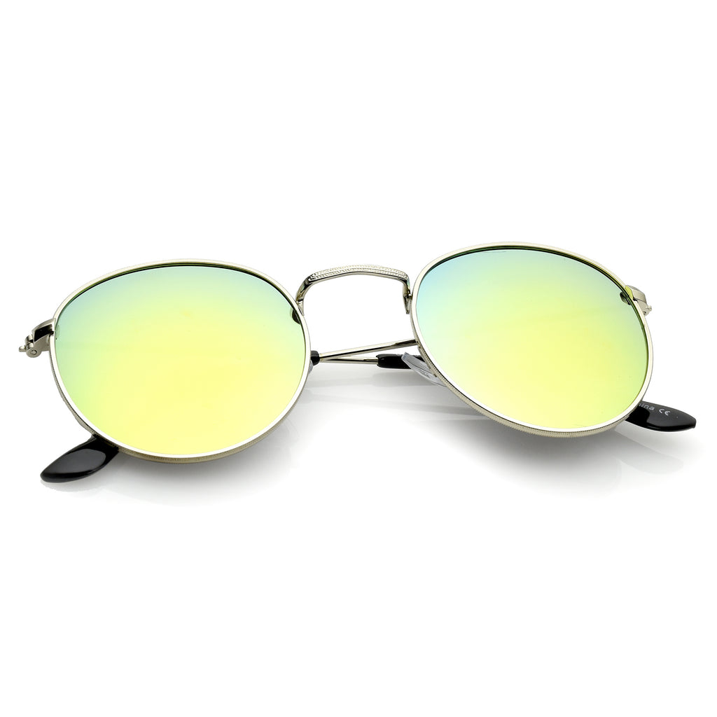 Silver / Yellow Mirror