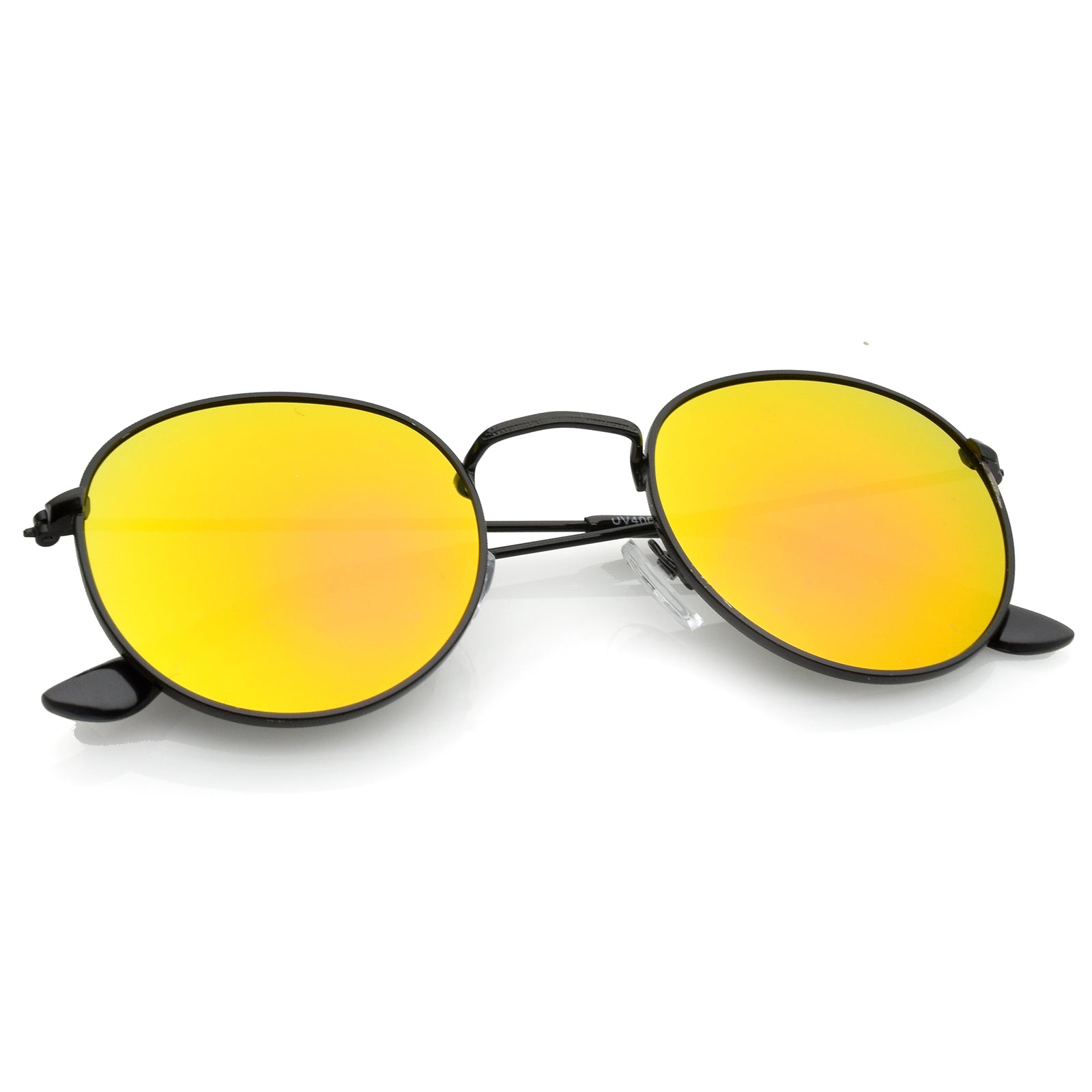 Yellow lens round sales sunglasses