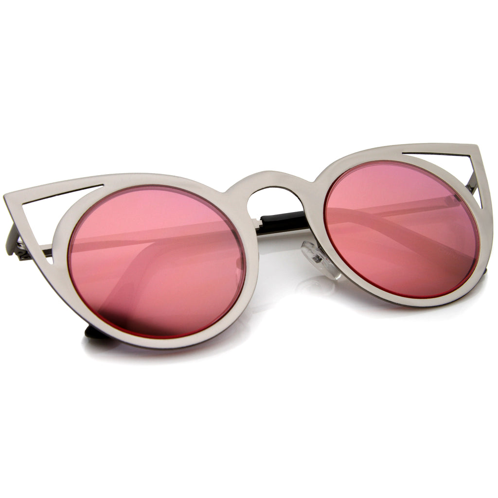 Silver / Pink Mirror