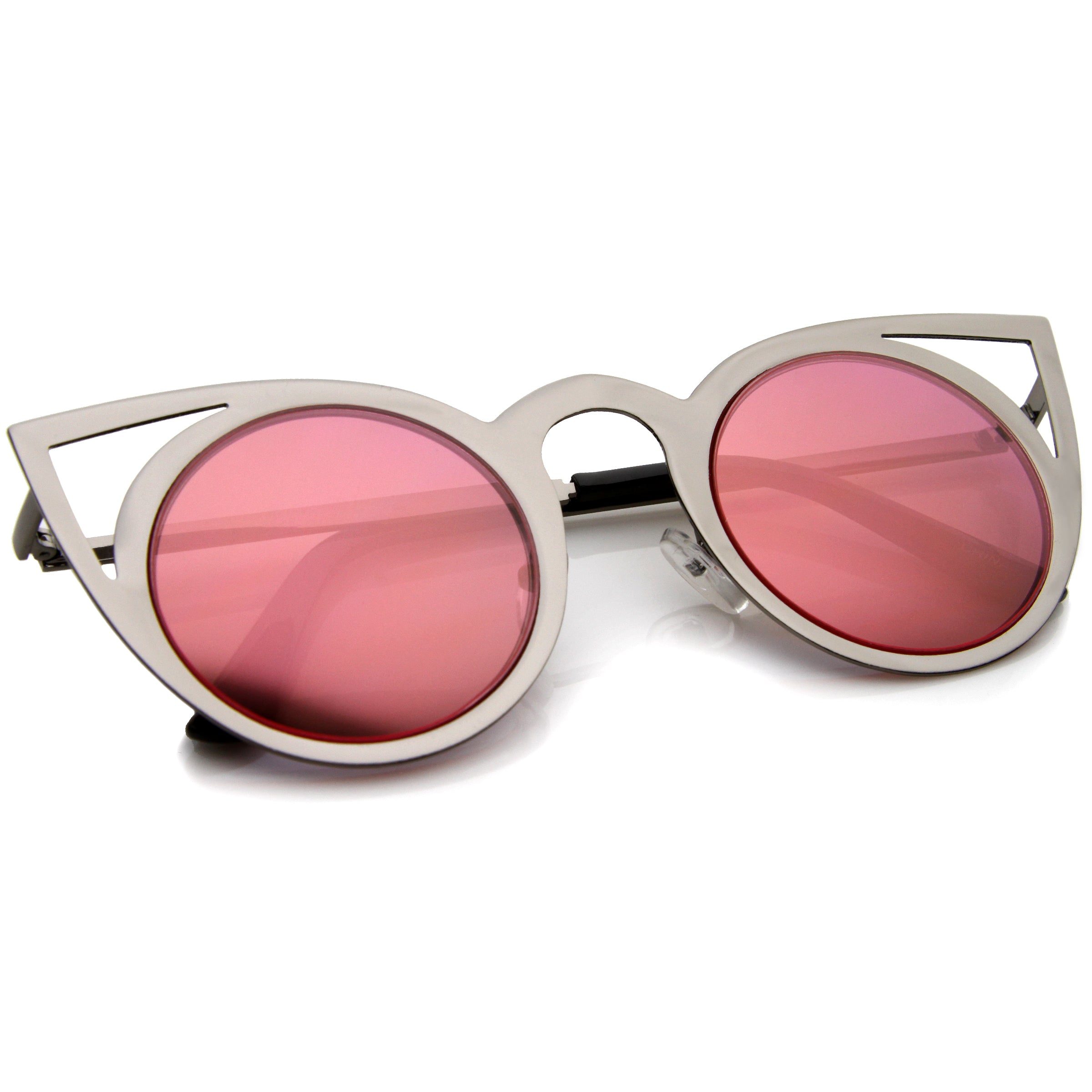 Silver / Pink Mirror