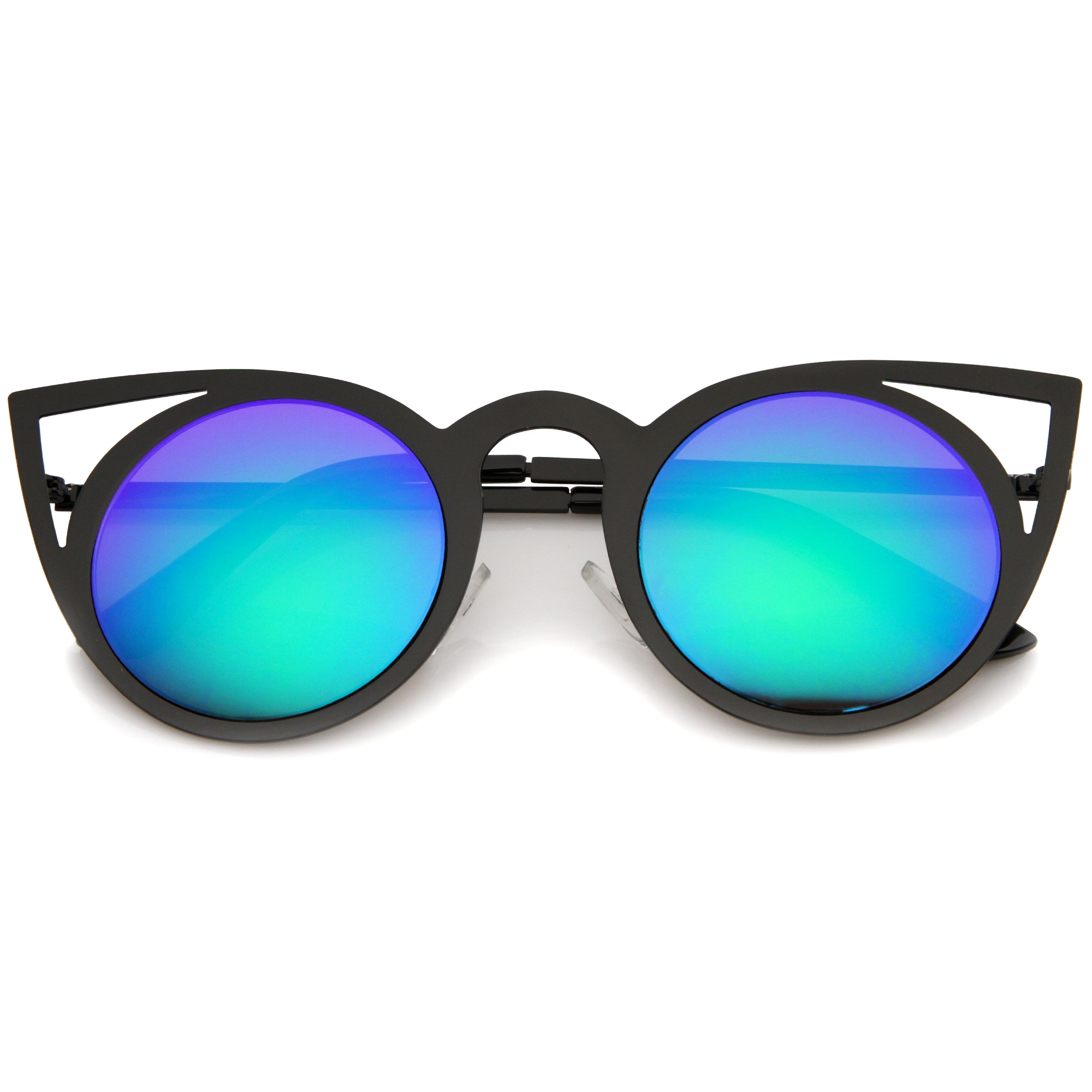 Black / Green Blue Mirror