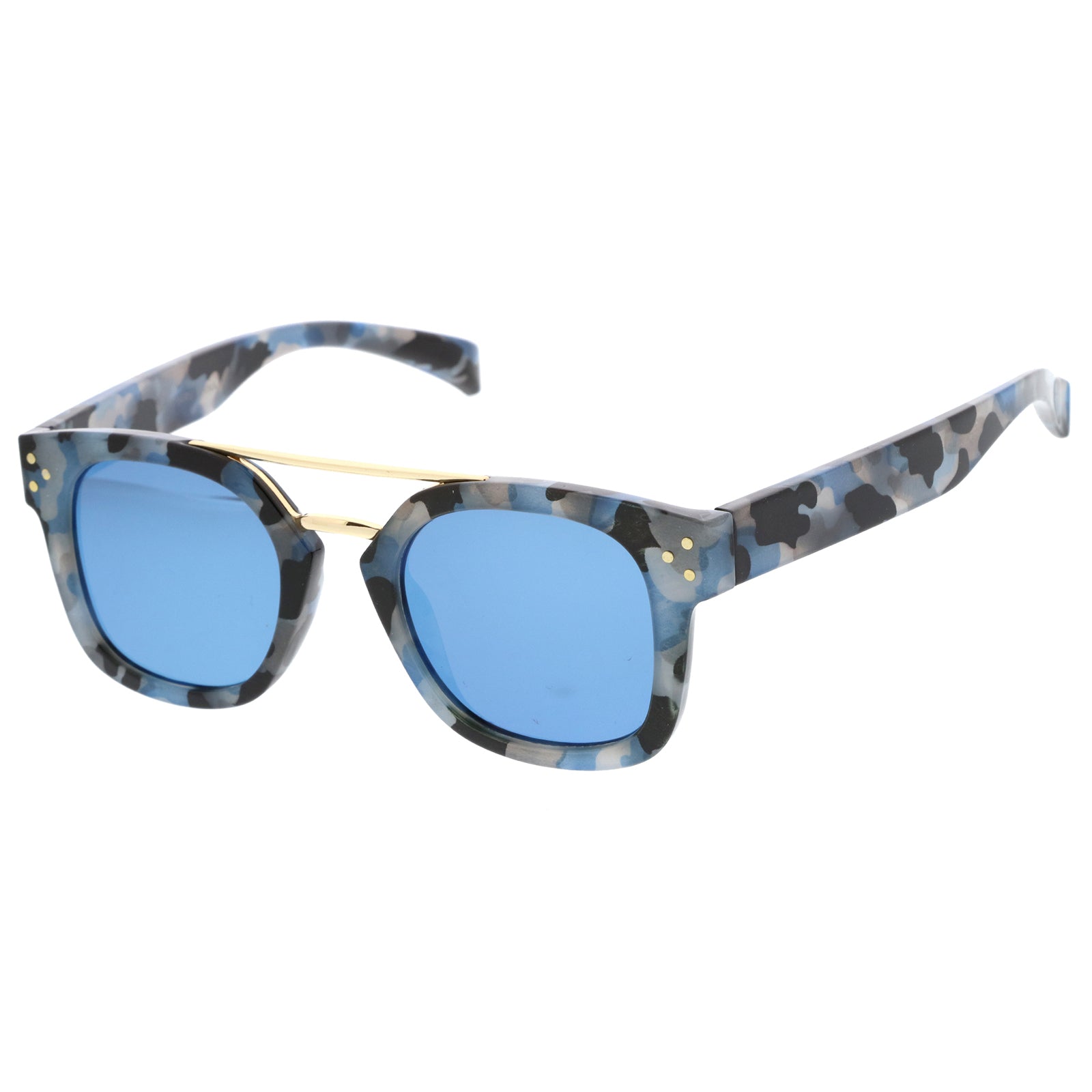 Blue Camo / Blue Mirror