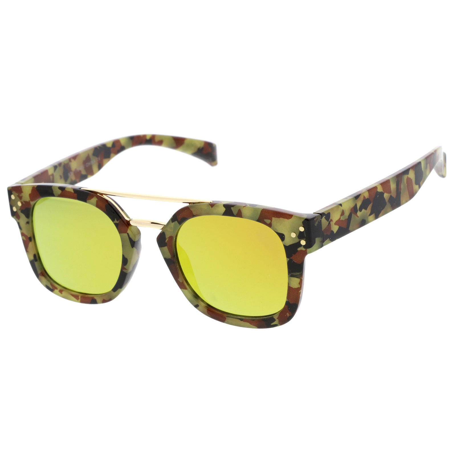Brown Camo / Orange Mirror