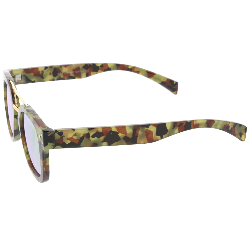 Brown Camo / Orange Mirror