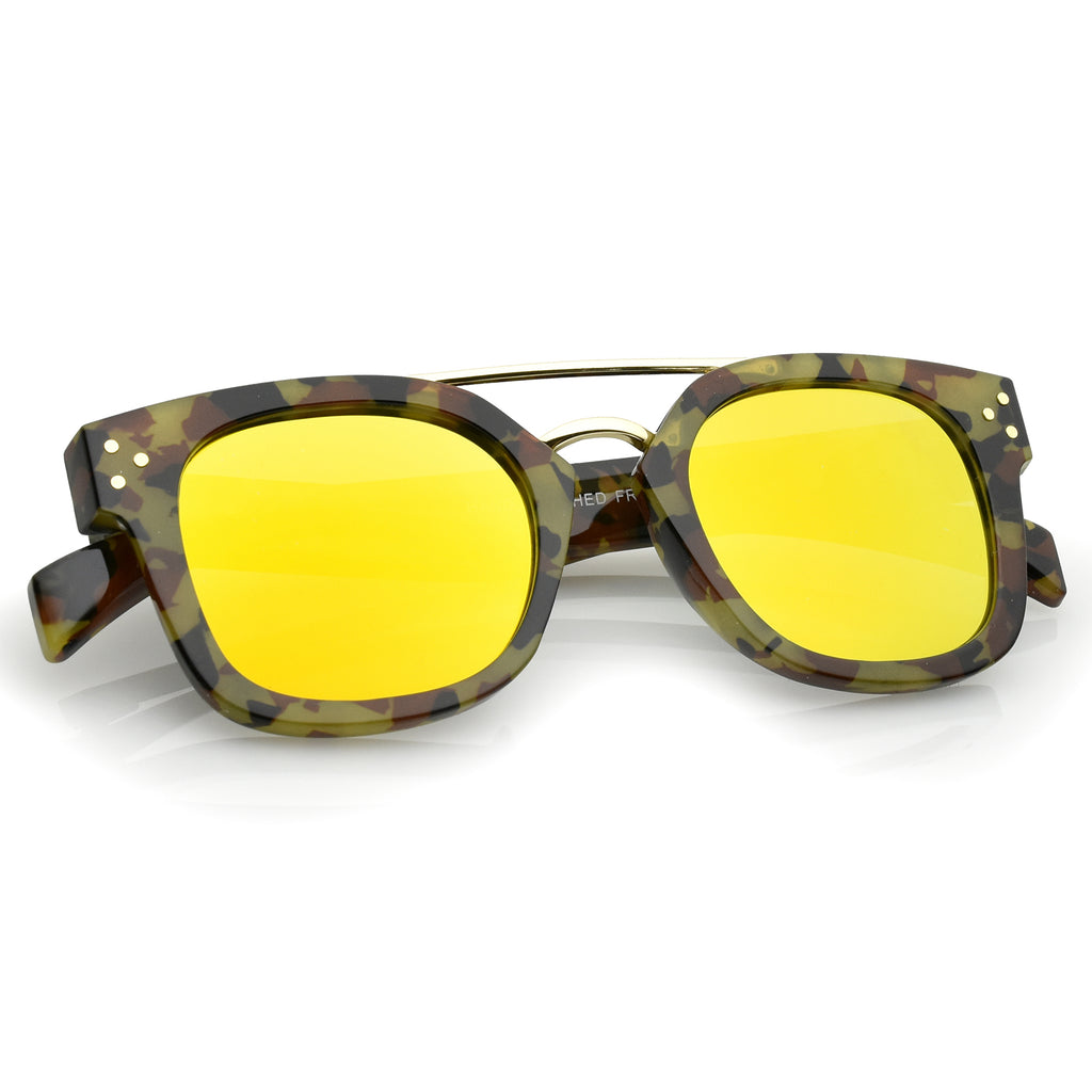 Brown Camo / Orange Mirror