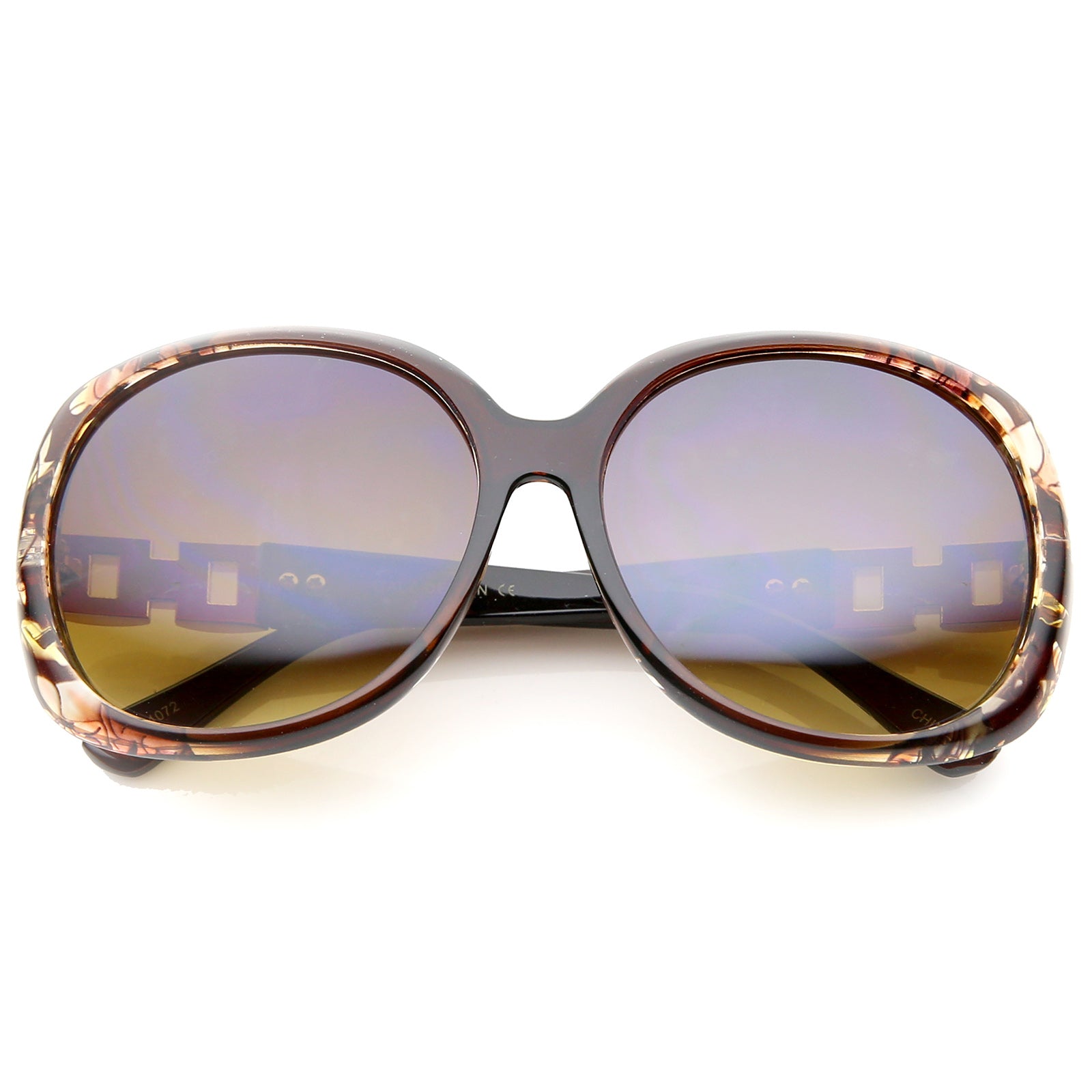 Floral-Brown / Amber