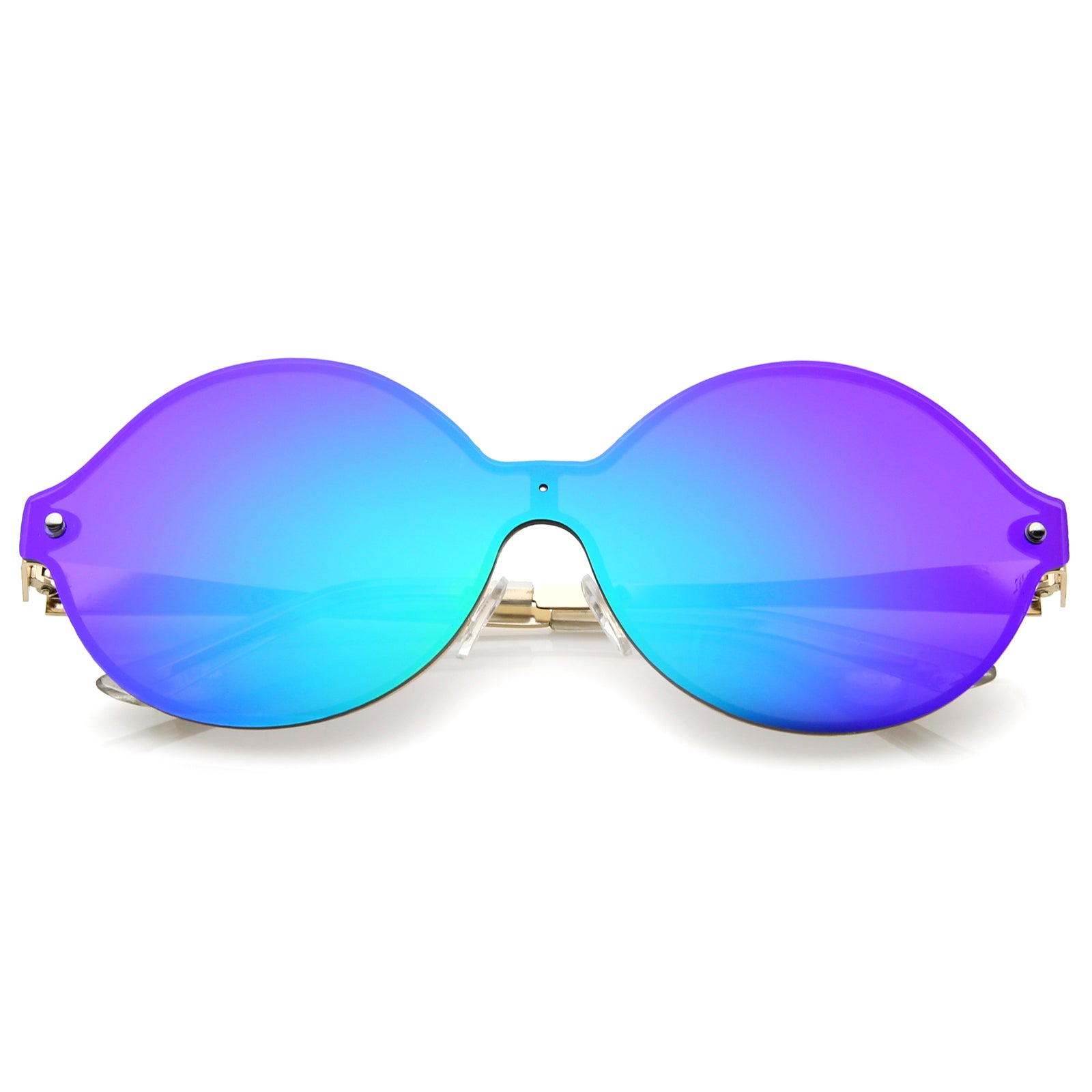 Gold / Green-Blue Mirror