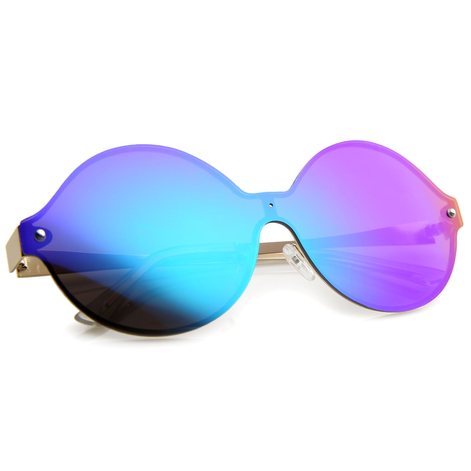 Gold / Green-Blue Mirror