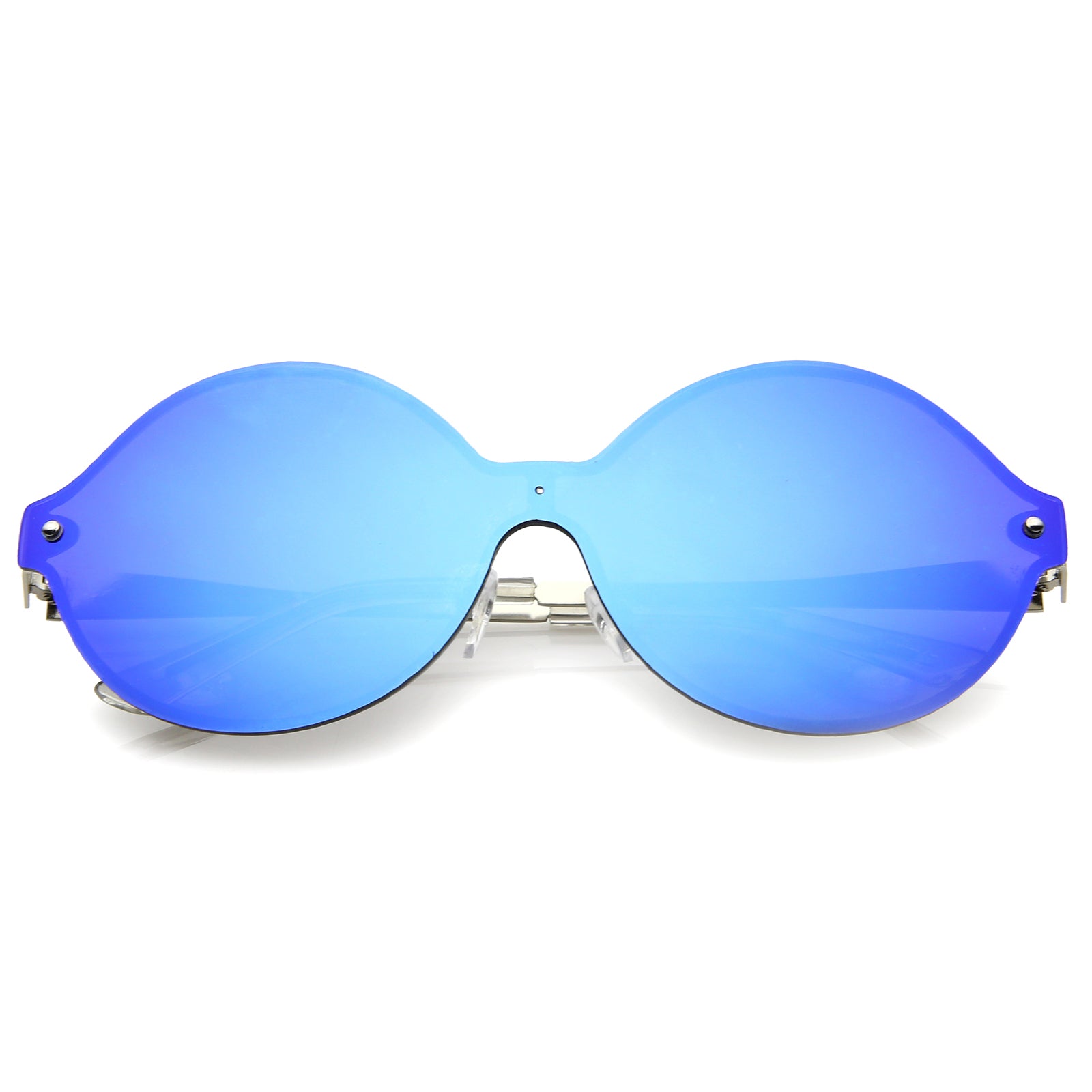 Silver / Blue Mirror