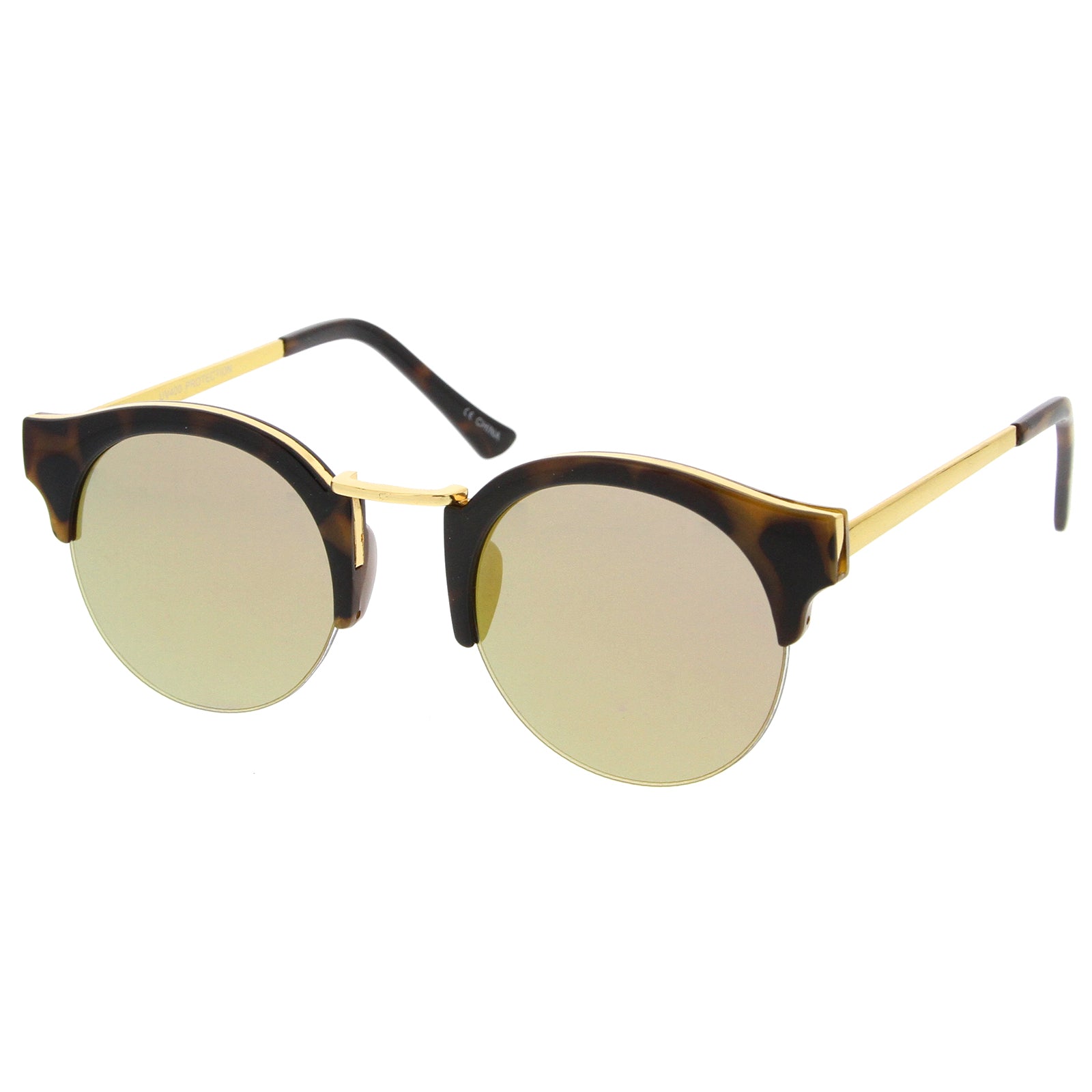 Tortoise-Gold / Pink Mirror