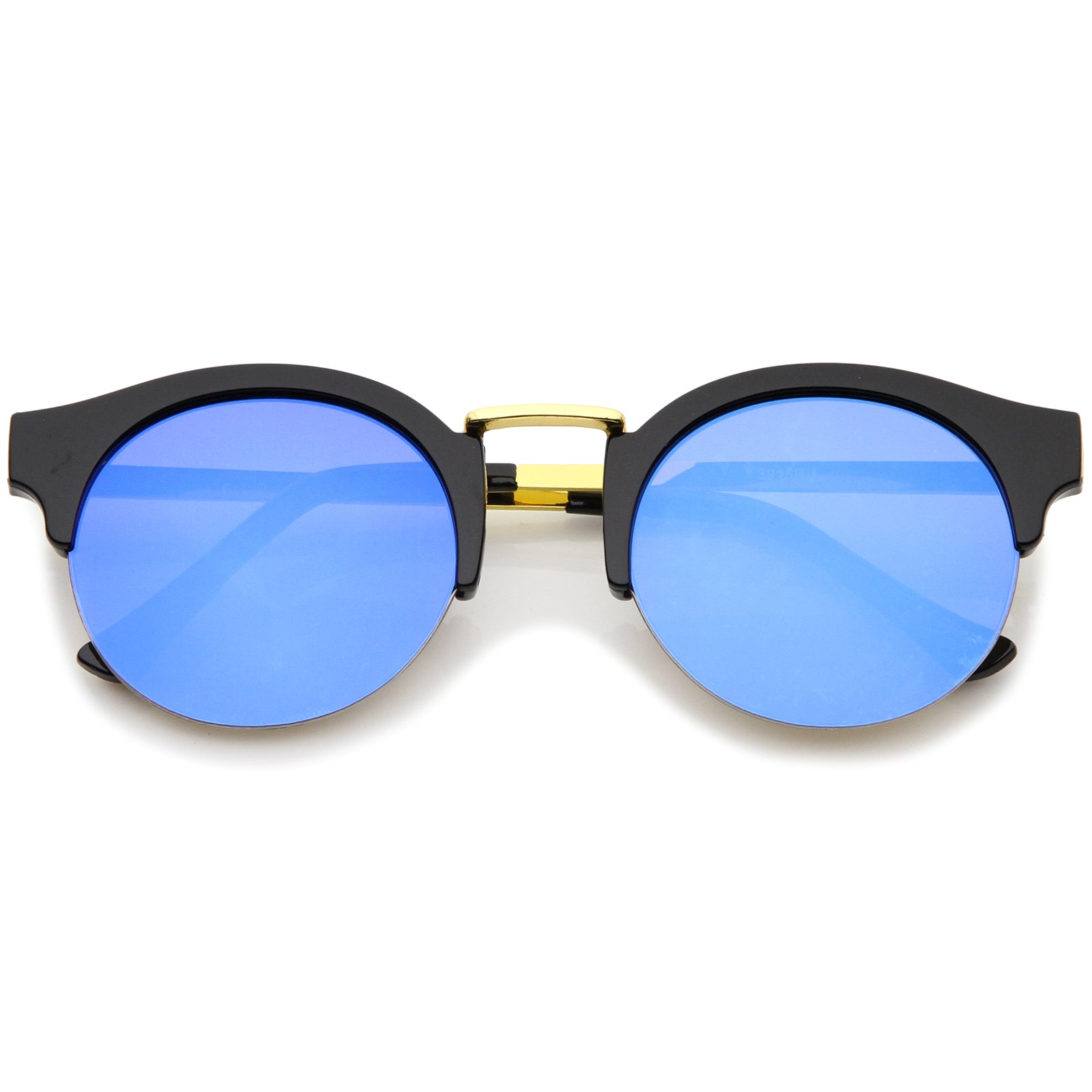 Black-Gold / Blue Mirror