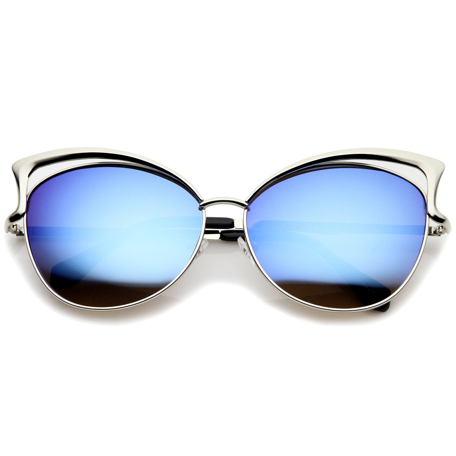 Silver / Blue Mirror