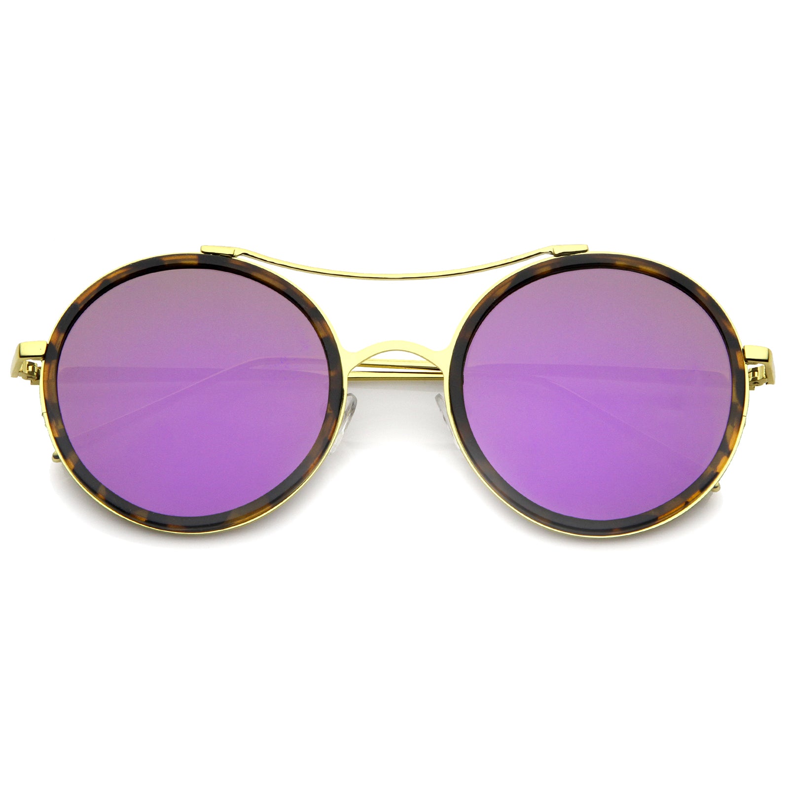 Tortoise-Gold / Purple Mirror