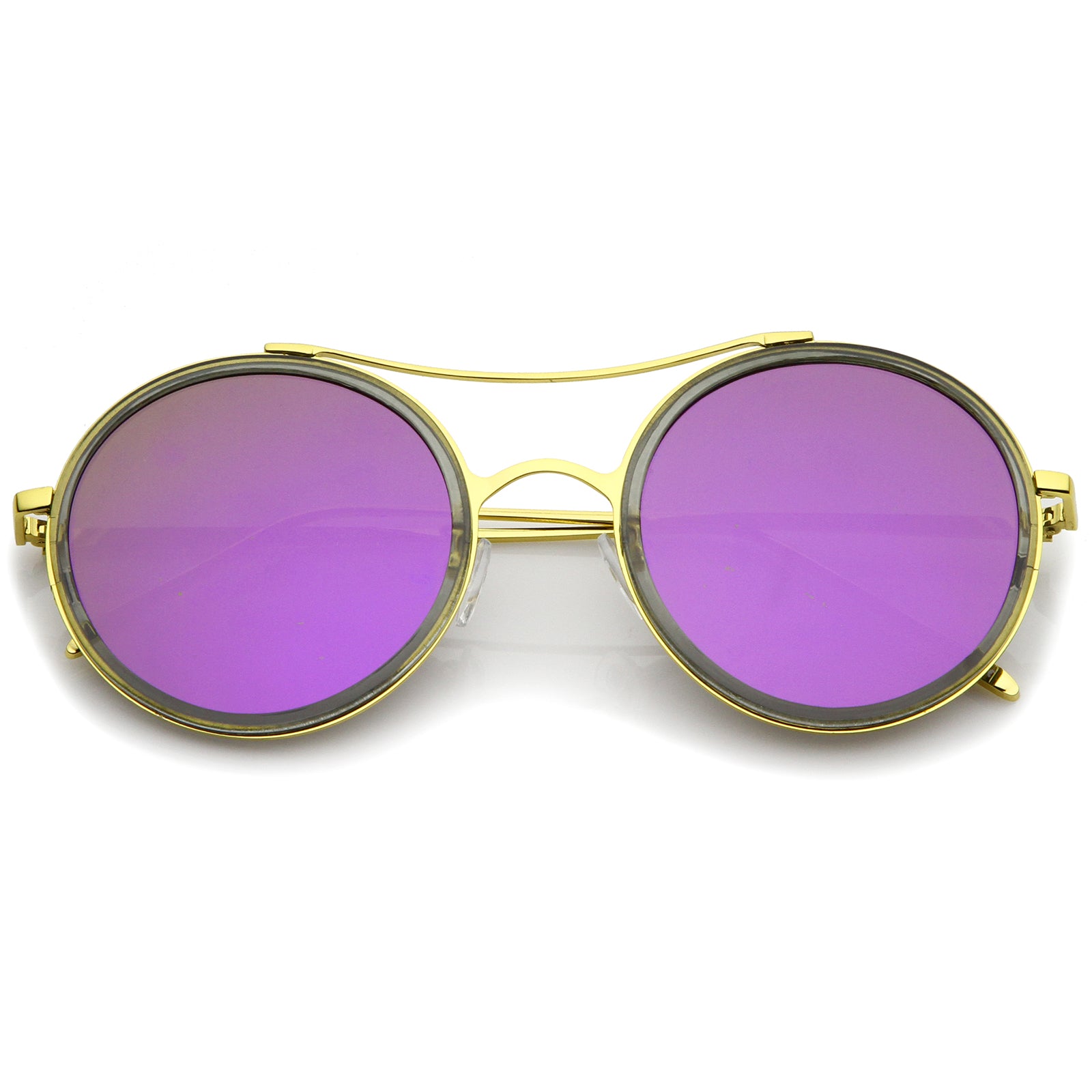 Smoke-Gold / Purple Mirror