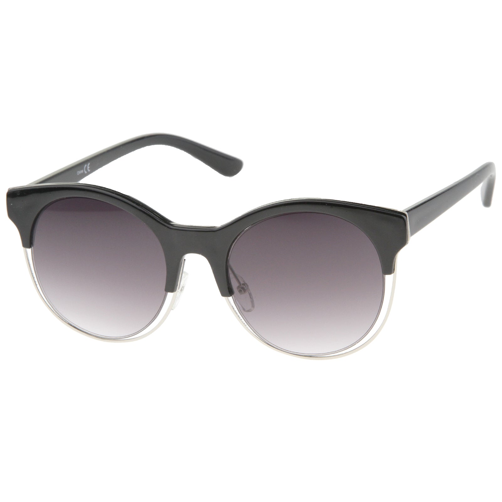 Shiny Black-Silver / Lavender