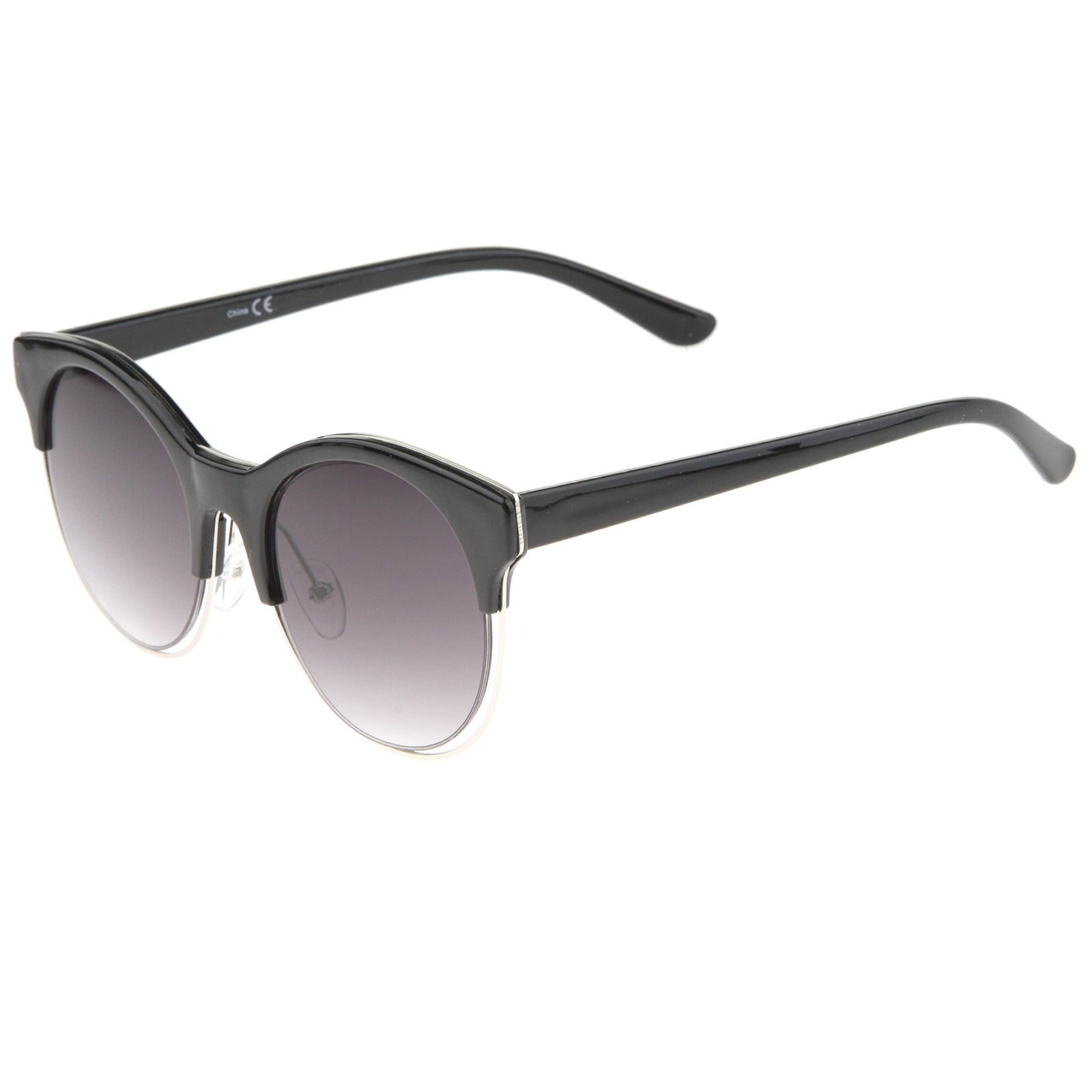 Shiny Black-Silver / Lavender