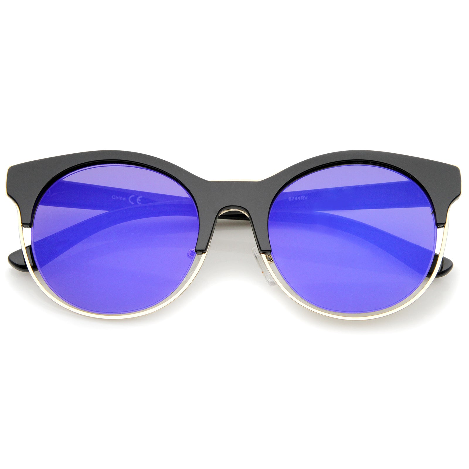 Shiny Black-Gold / Purple Mirror