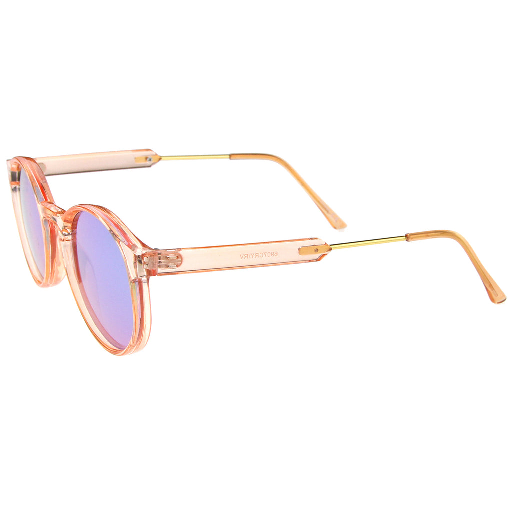 Peach-Gold / Green Mirror
