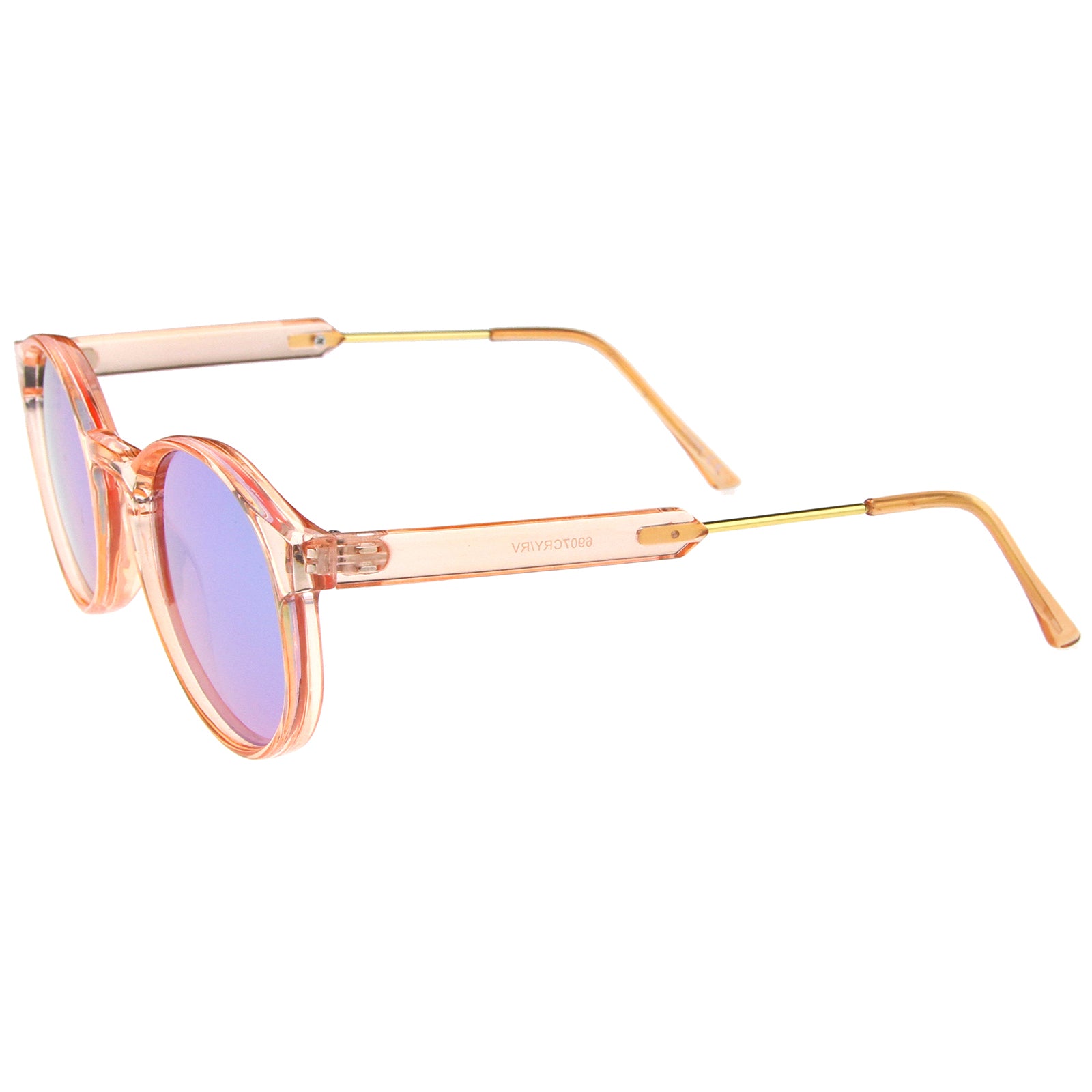 Peach-Gold / Green Mirror