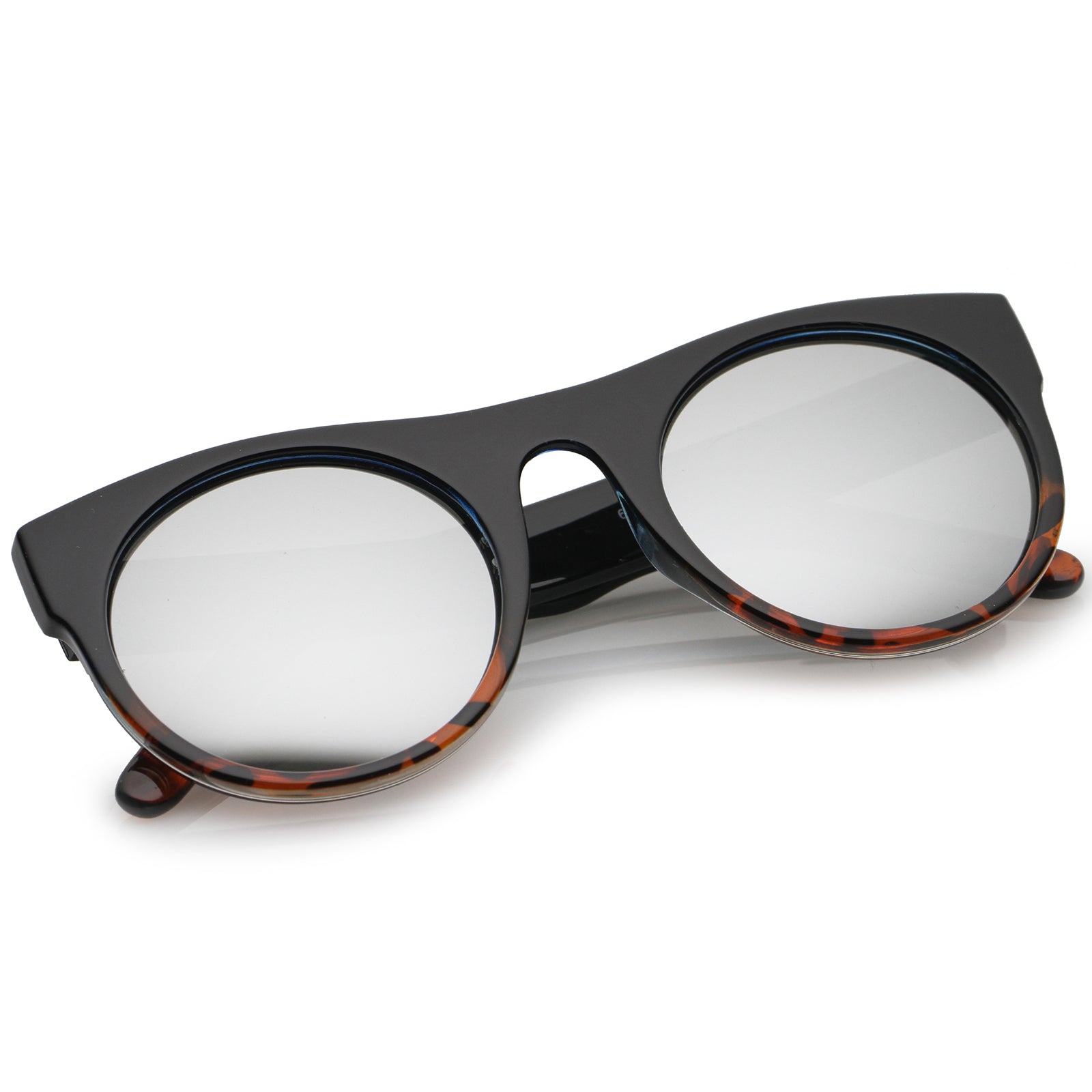 Black-Tortoise / Silver Mirror
