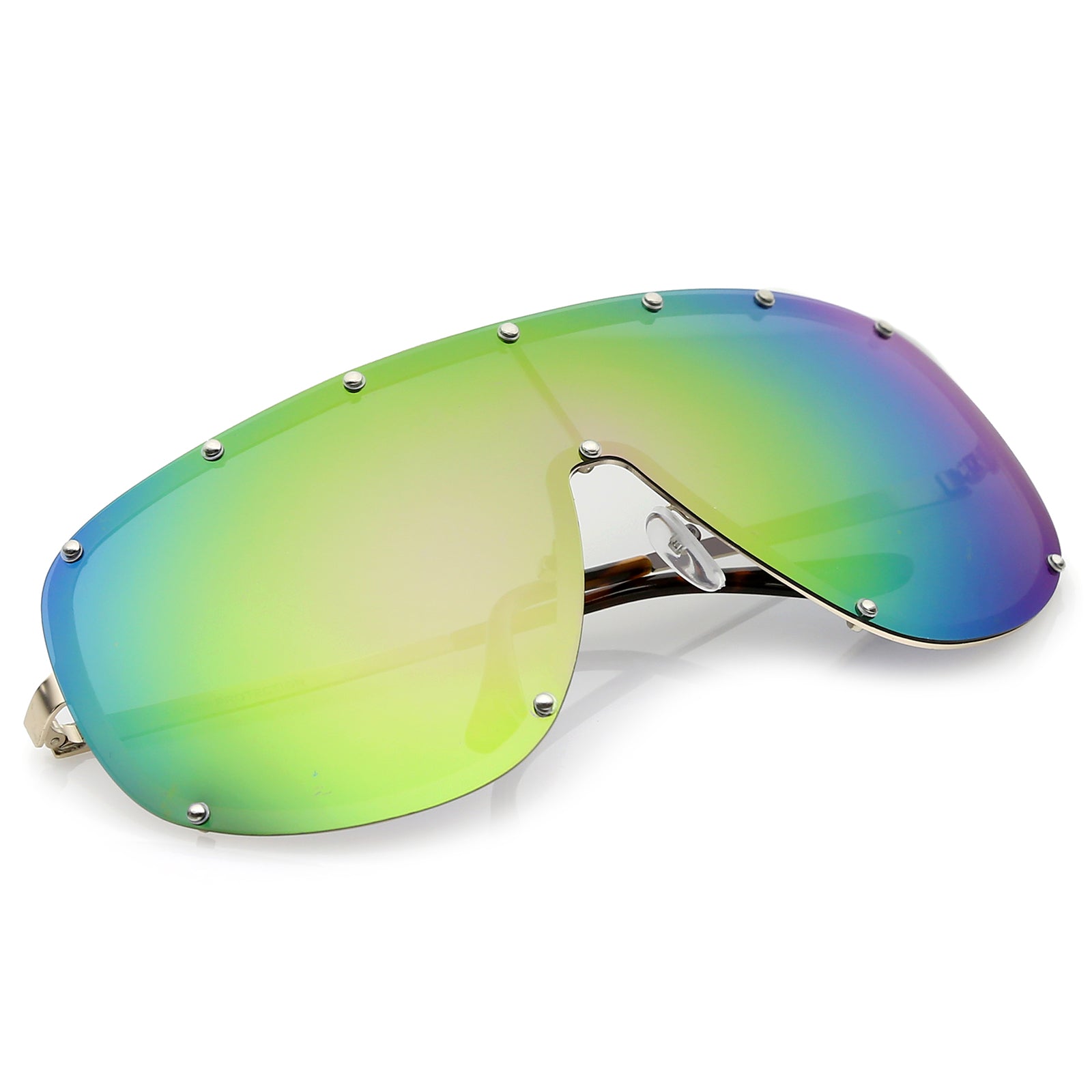 Gold / Purple Green Mirror