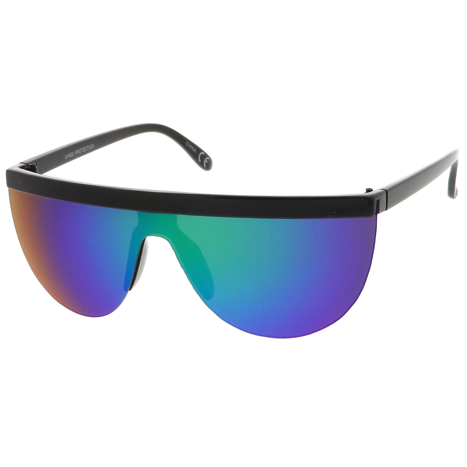 Black / Green Purple Mirror