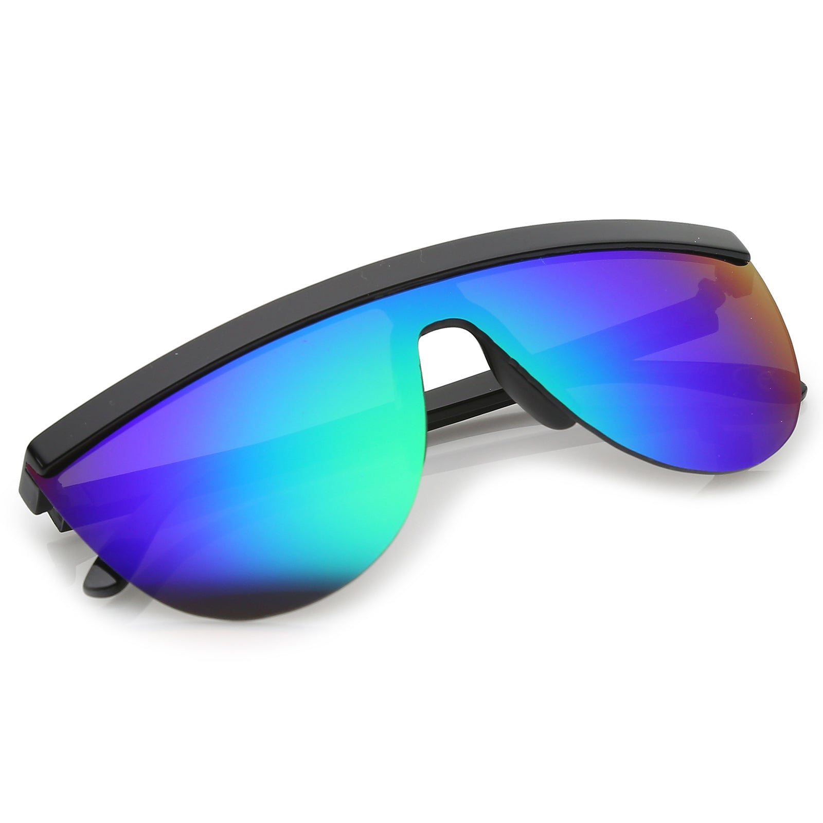 Black / Green Purple Mirror