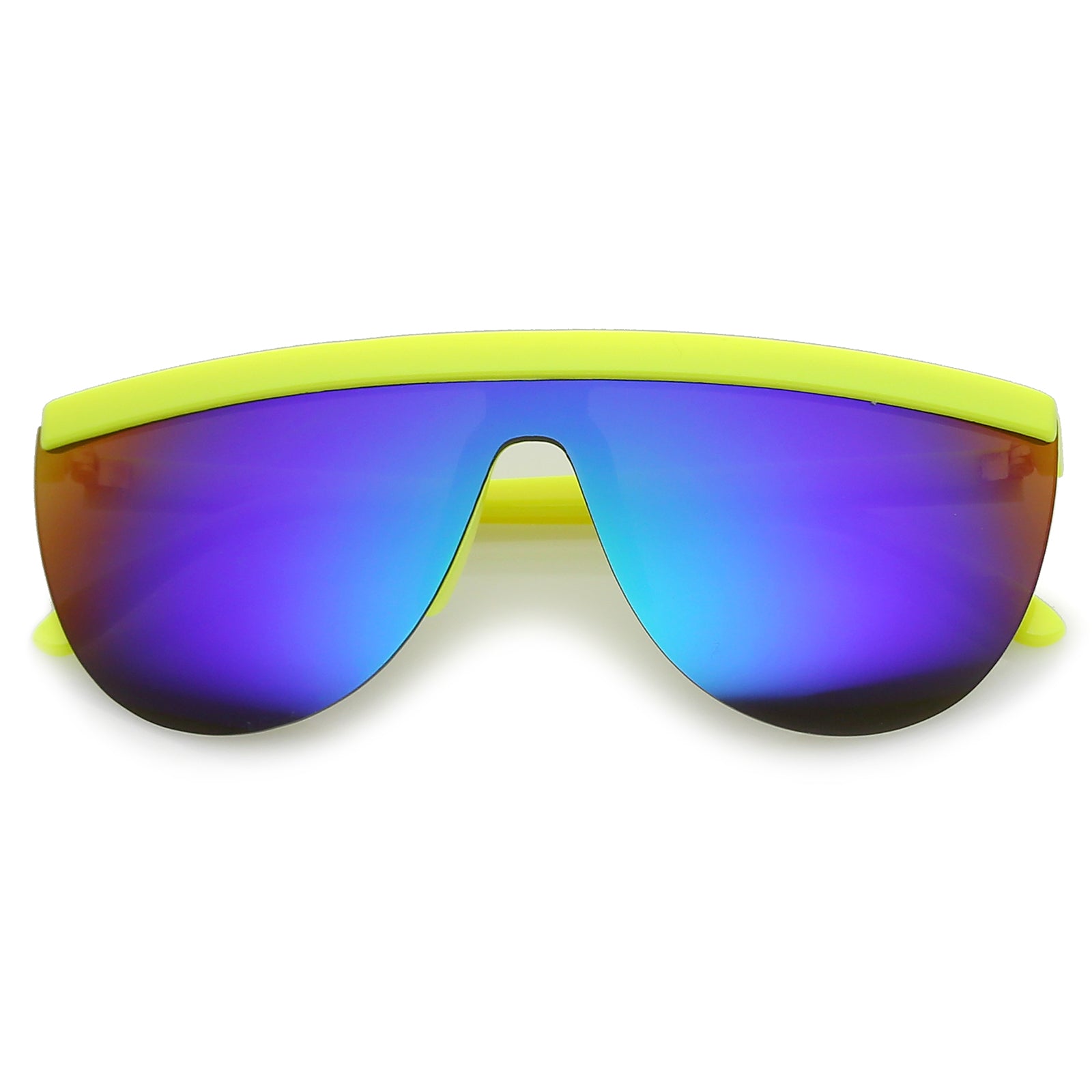 Yellow / Green Purple Mirror