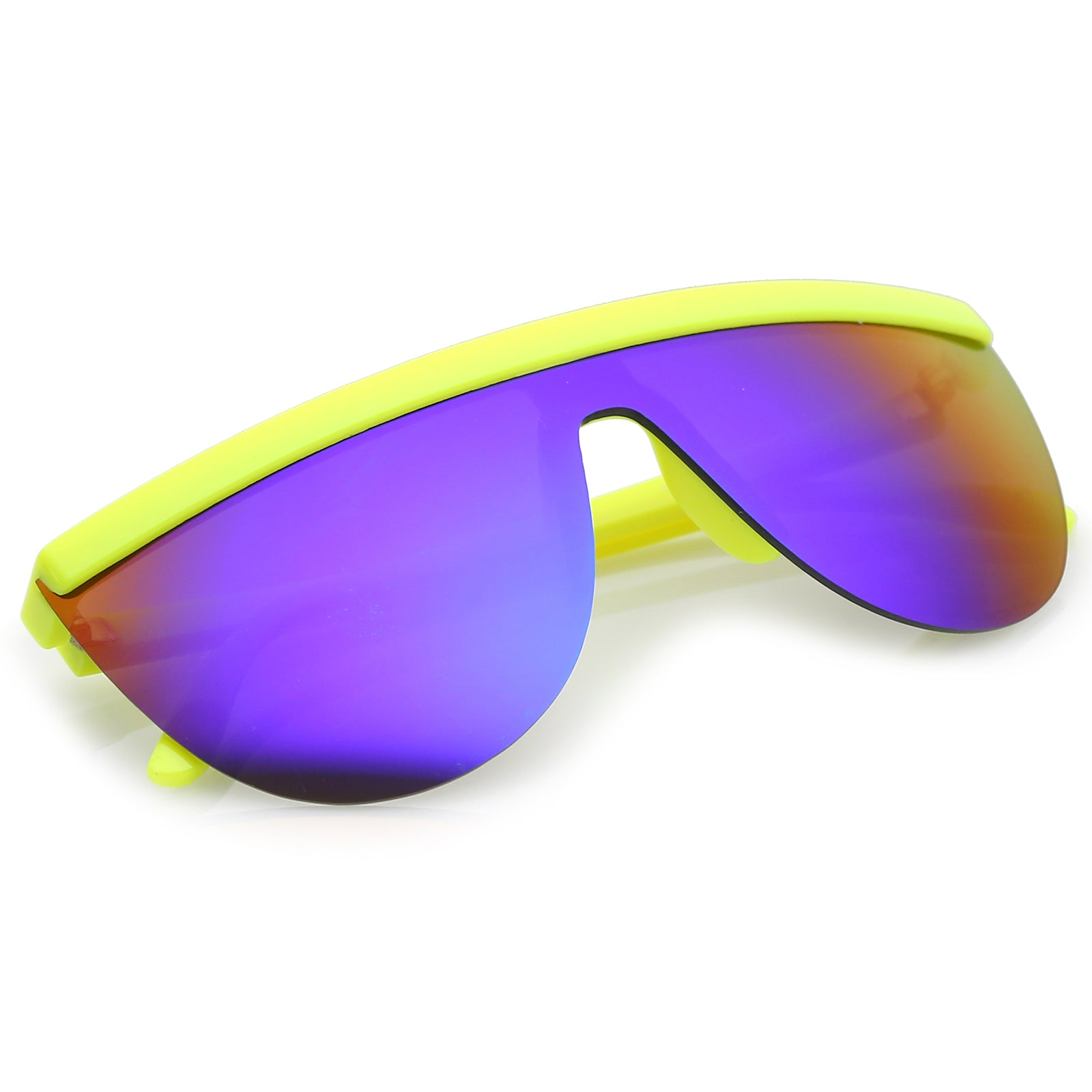 Yellow / Green Purple Mirror
