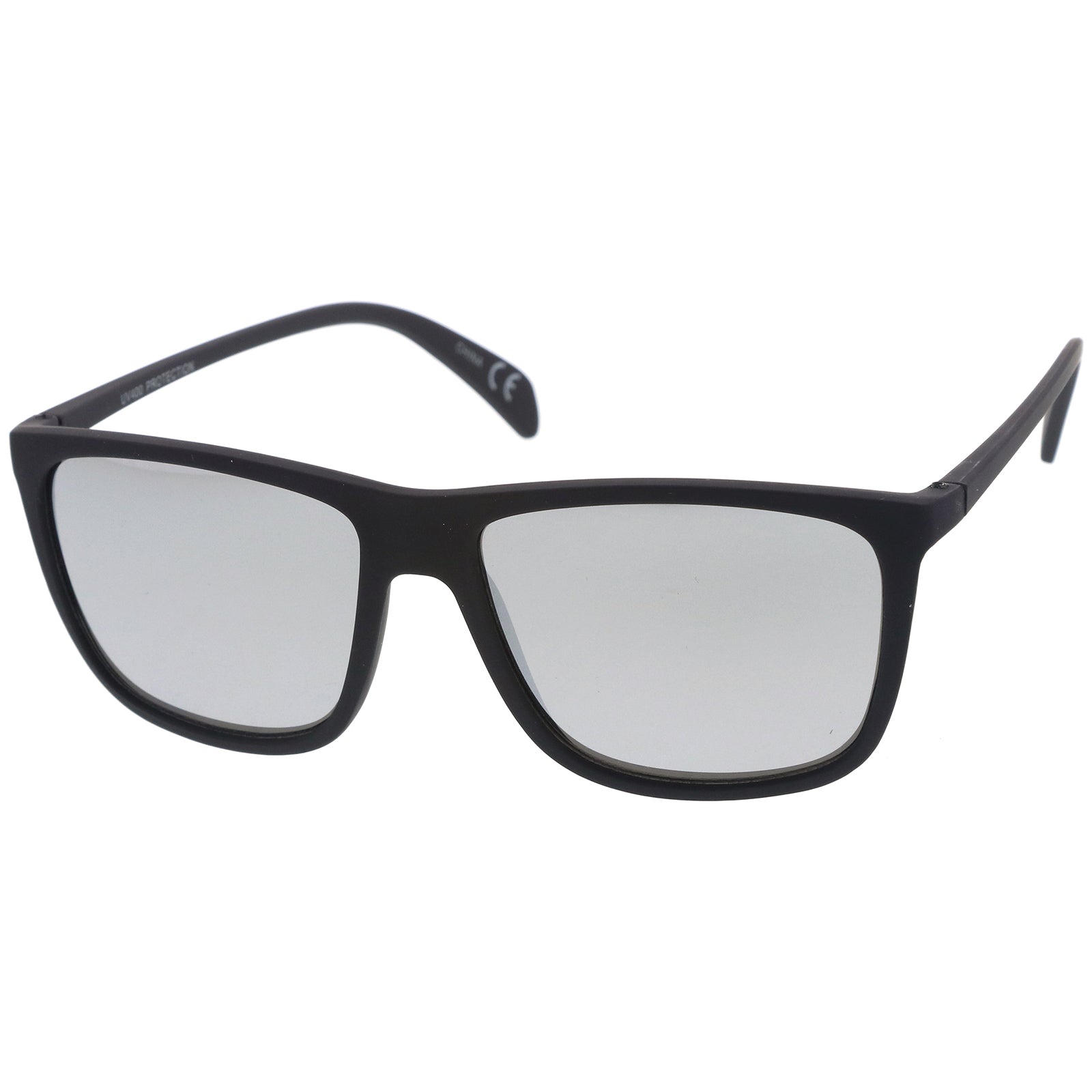 Rubberized Black / Silver Mirror