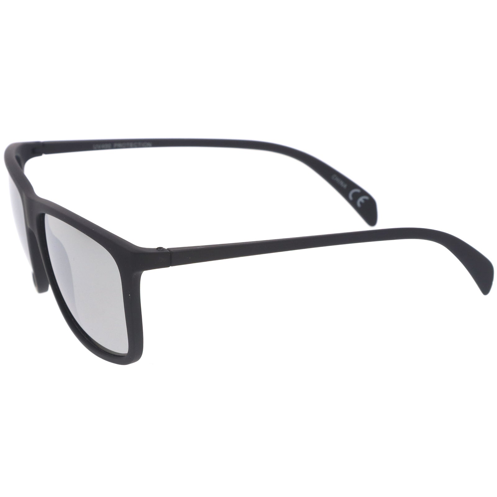 Rubberized Black / Silver Mirror