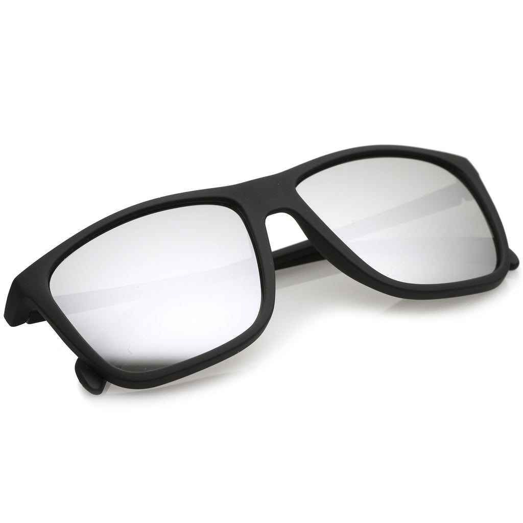 Rubberized Black / Silver Mirror
