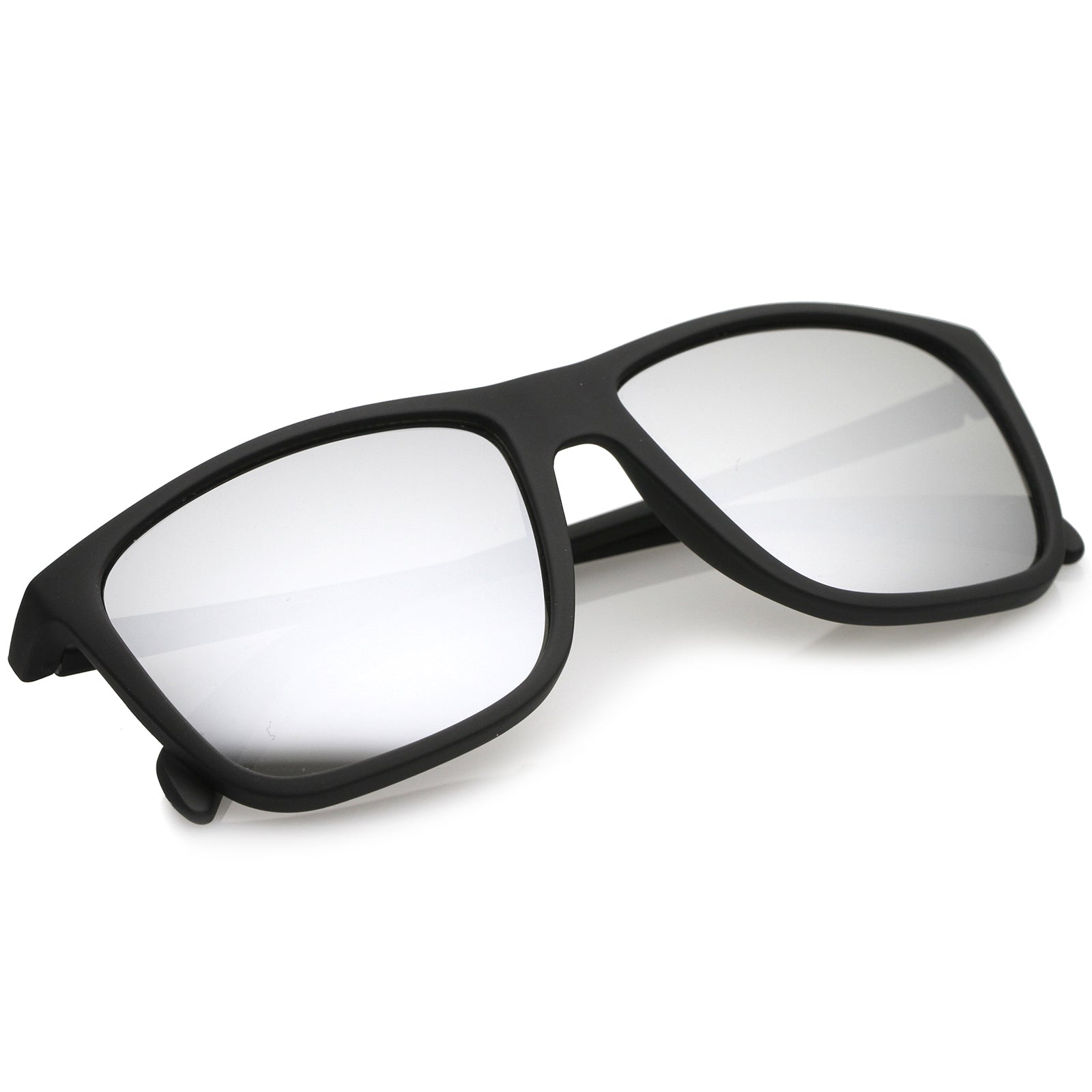Rubberized Black / Silver Mirror