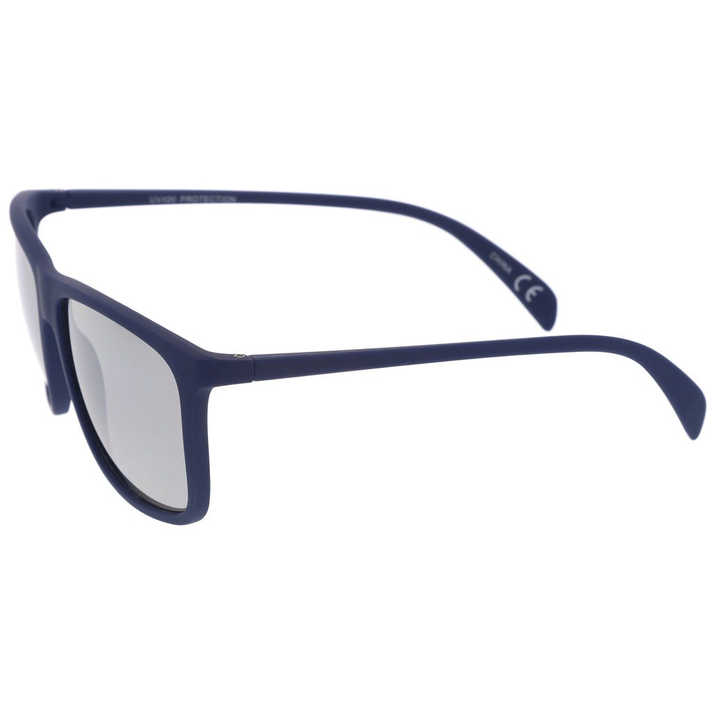 Rubberized Blue / Silver Mirror