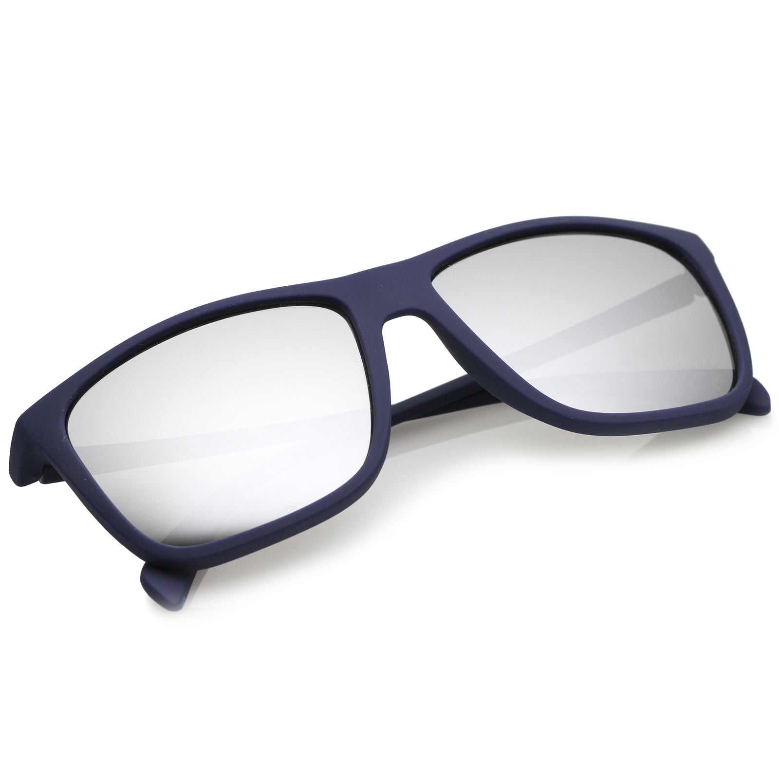 Rubberized Blue / Silver Mirror