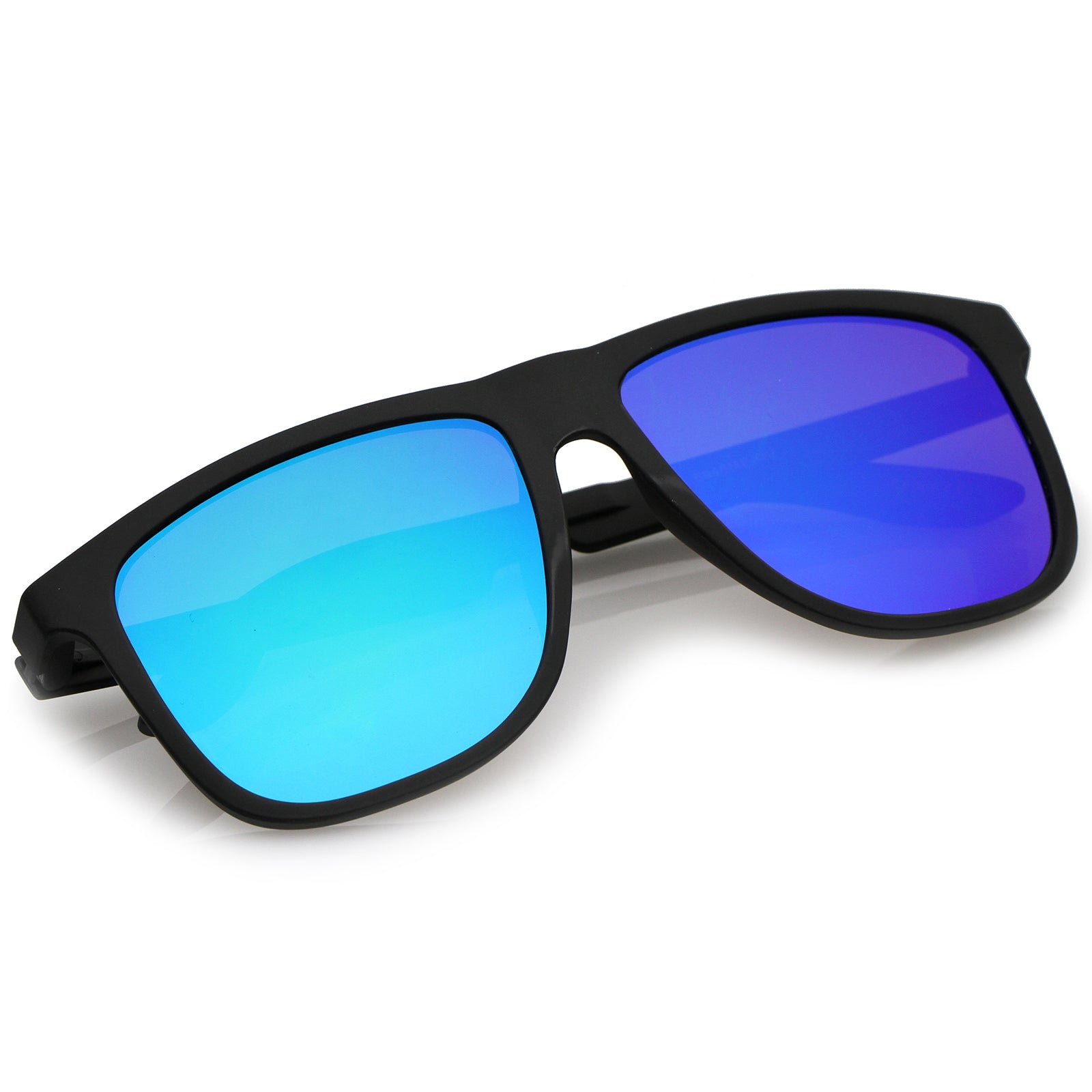 Rubberized Black / Green Mirror