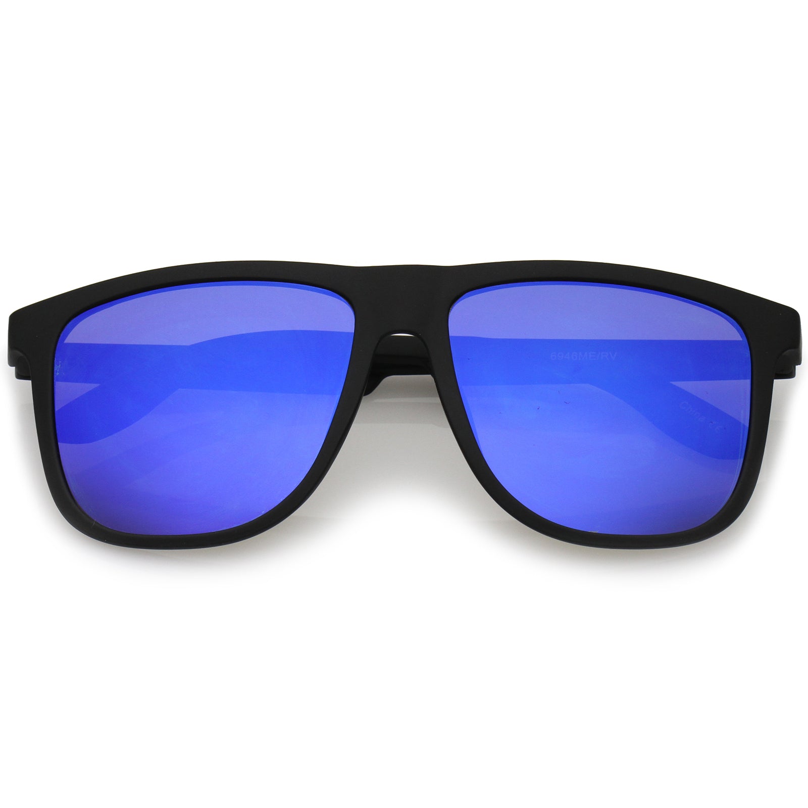 Rubberized Black / Blue Mirror