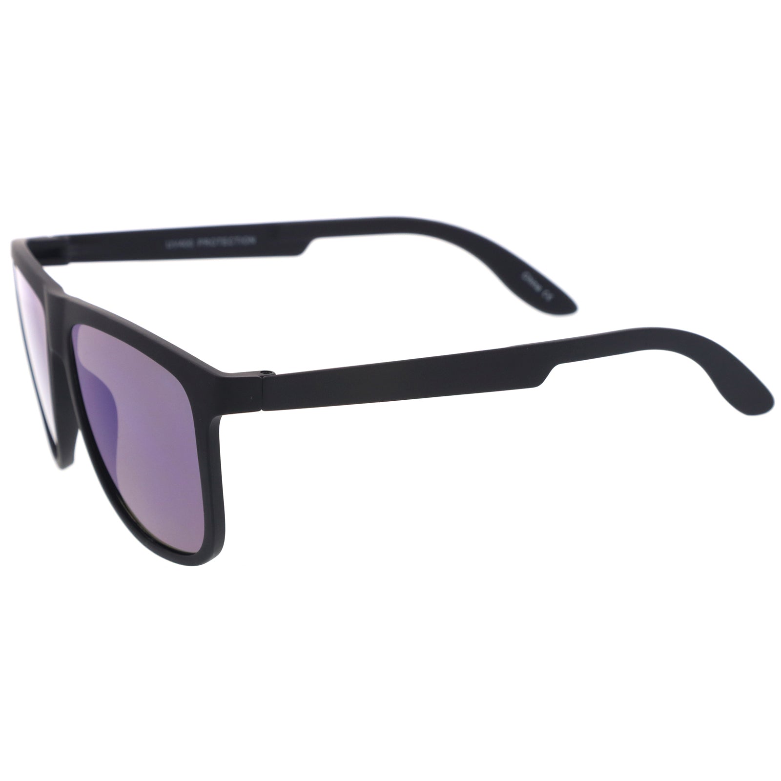 Rubberized Black / Blue Mirror