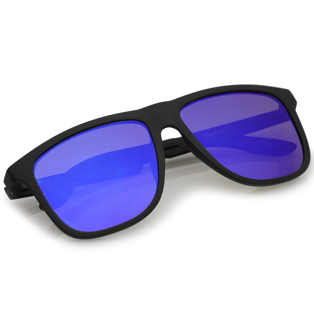 Rubberized Black / Blue Mirror