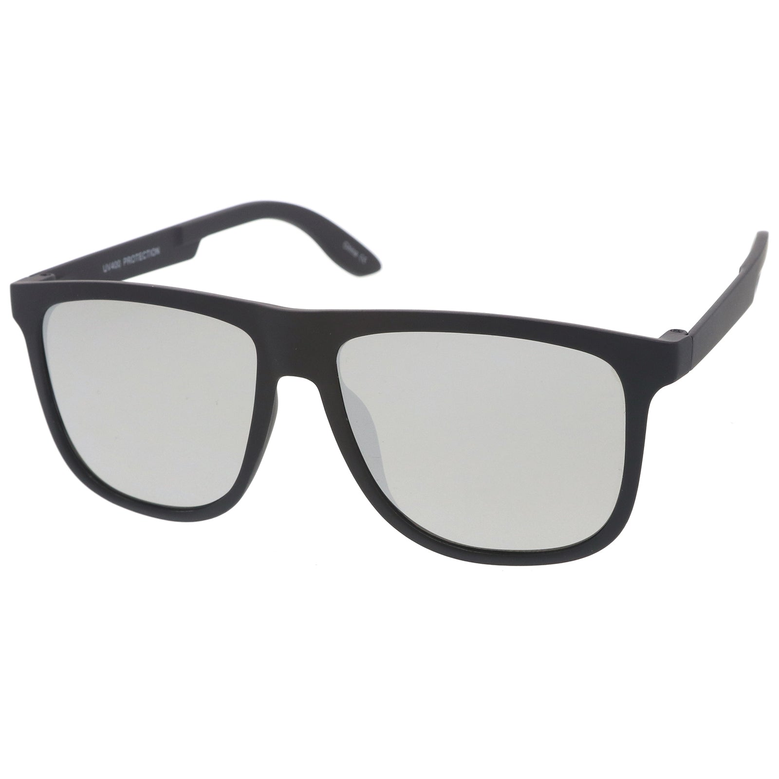 Rubberized Black / Silver Mirror
