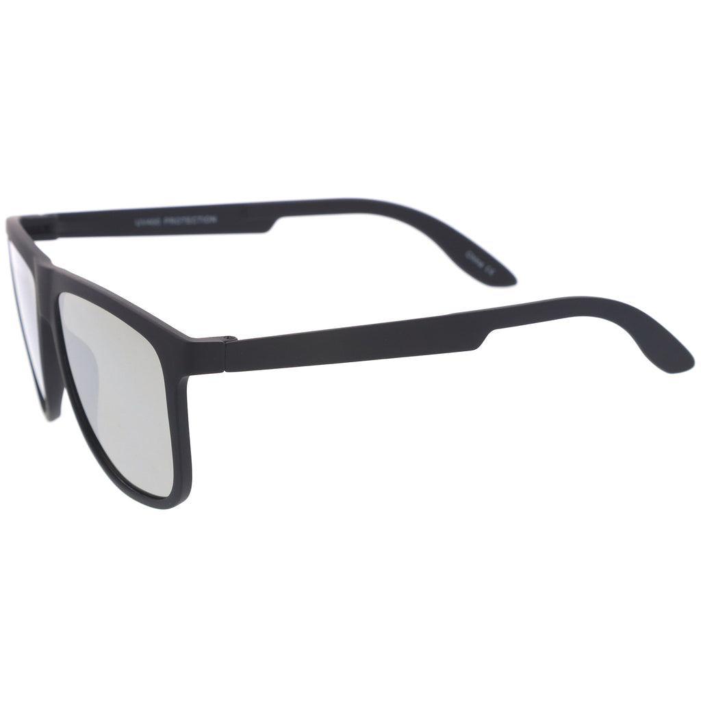 Rubberized Black / Silver Mirror