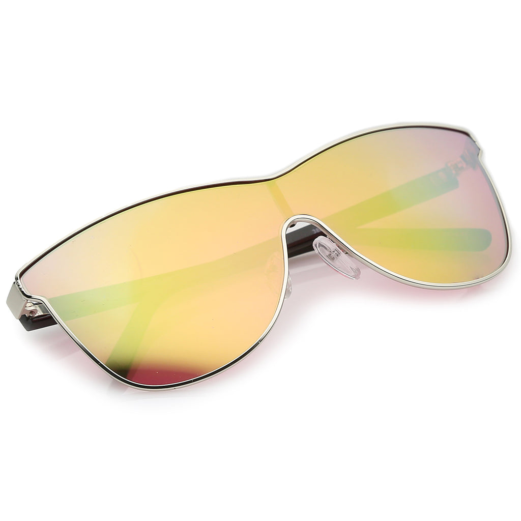 Silver / Pink Mirror