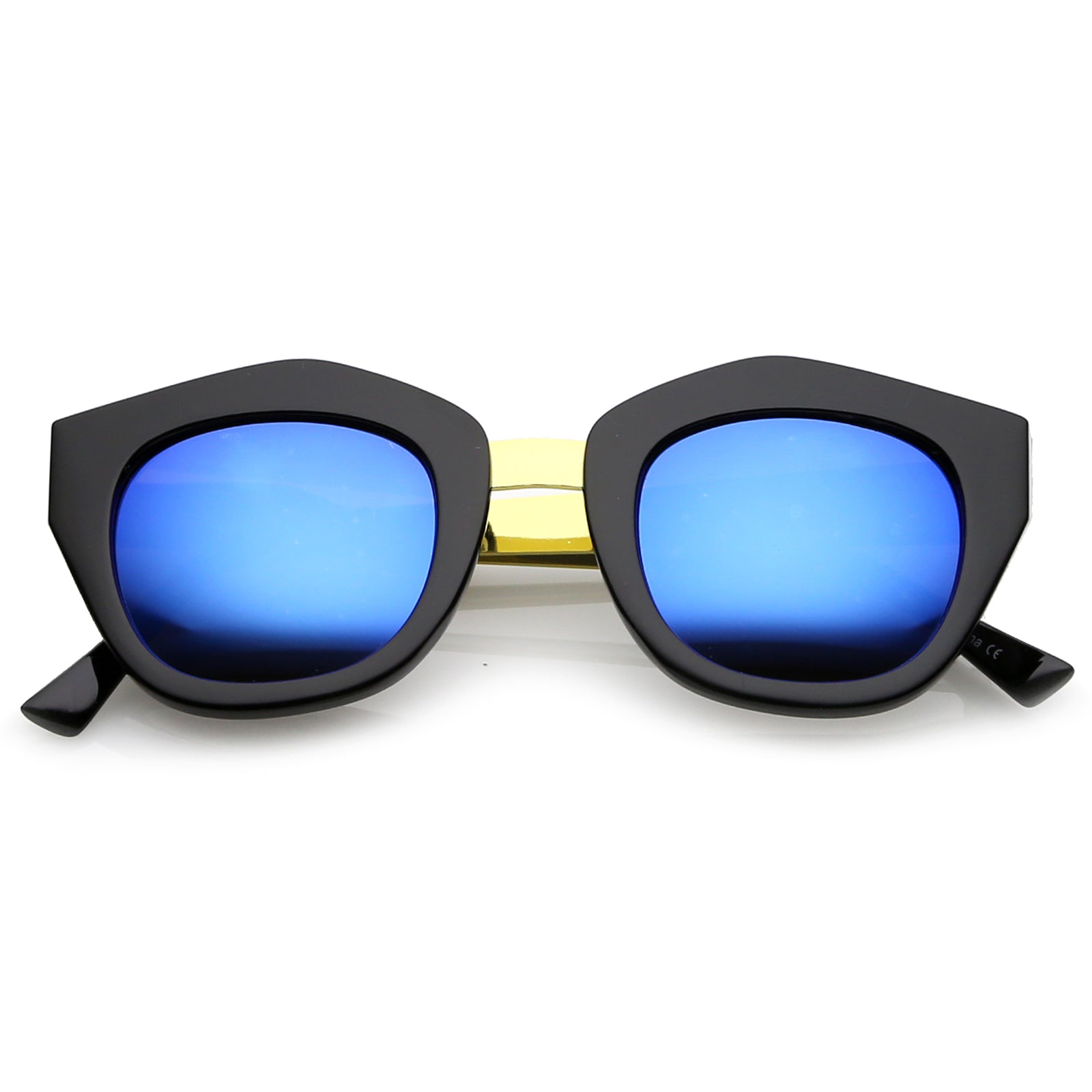 Black-Gold / Blue Mirror